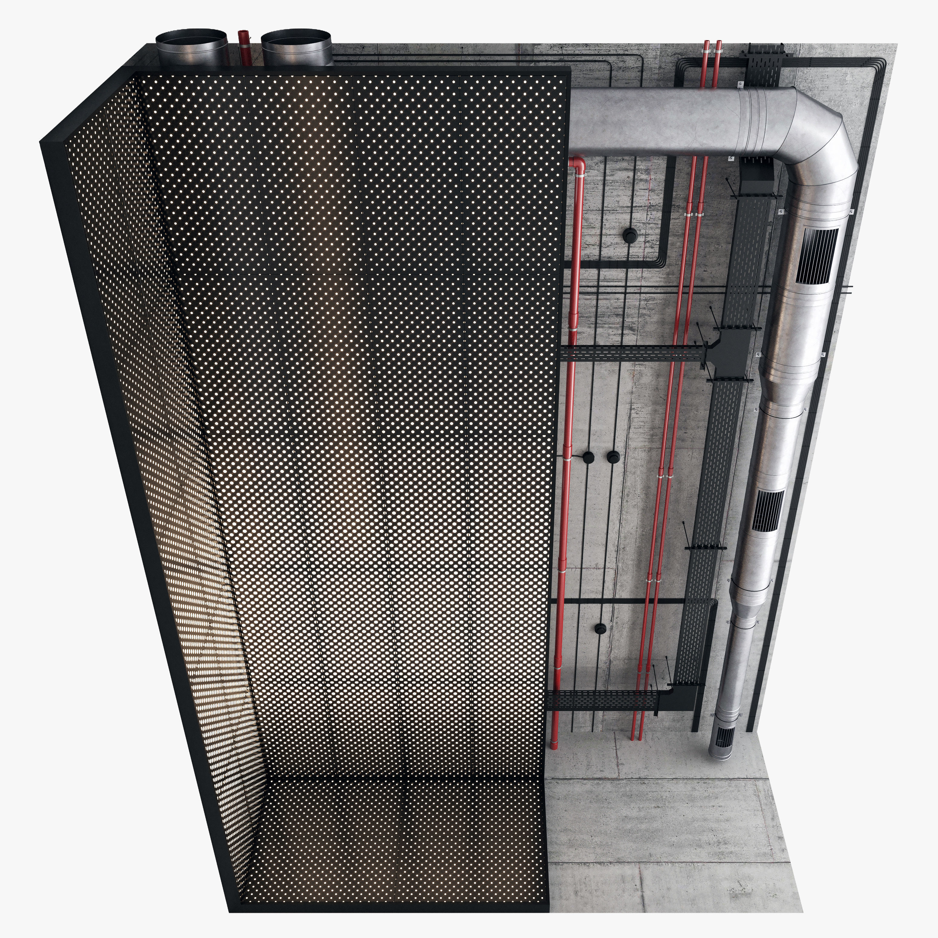 Decorative Ceiling Set 04 3D model_3