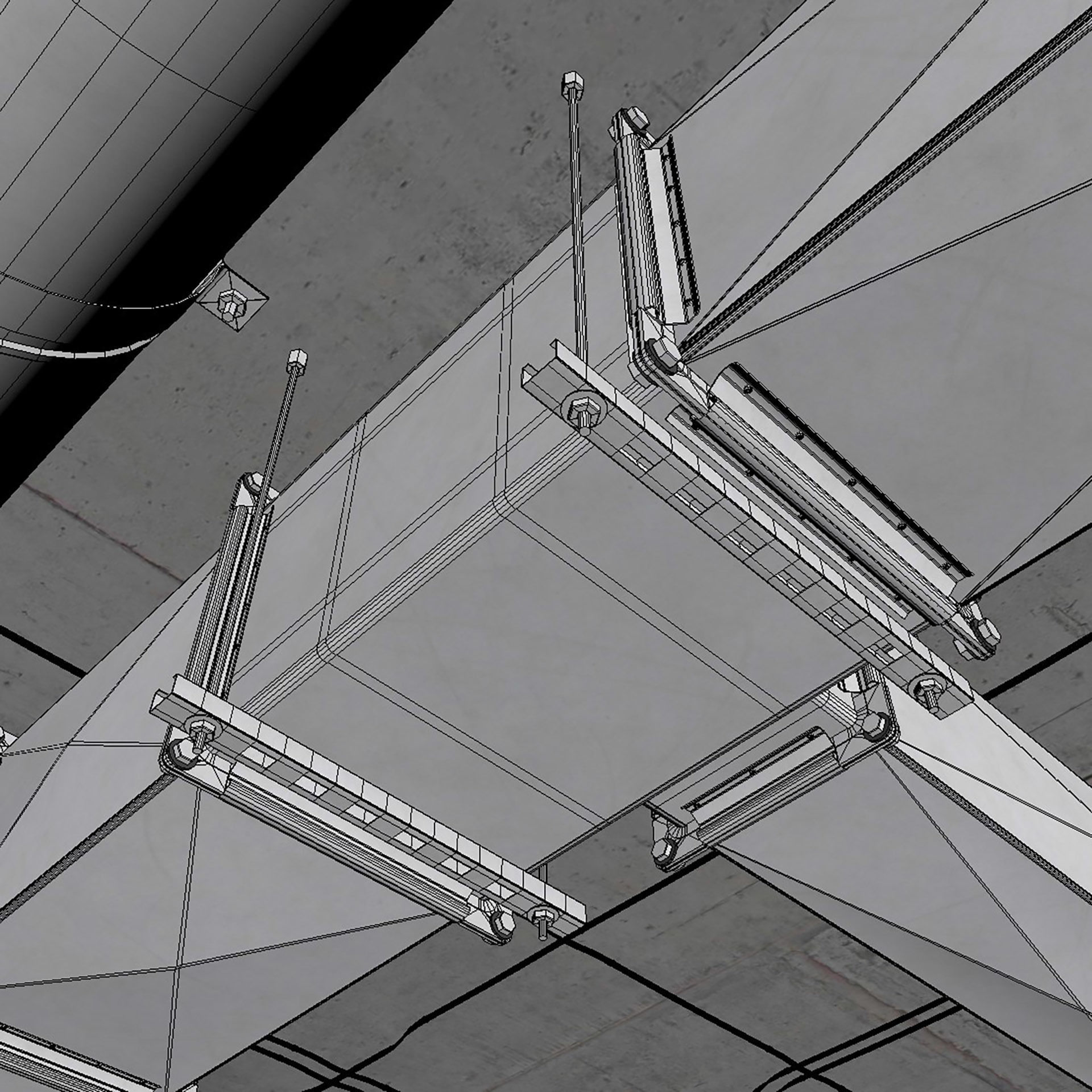 Decorative Ceiling Set 04 3D model_8