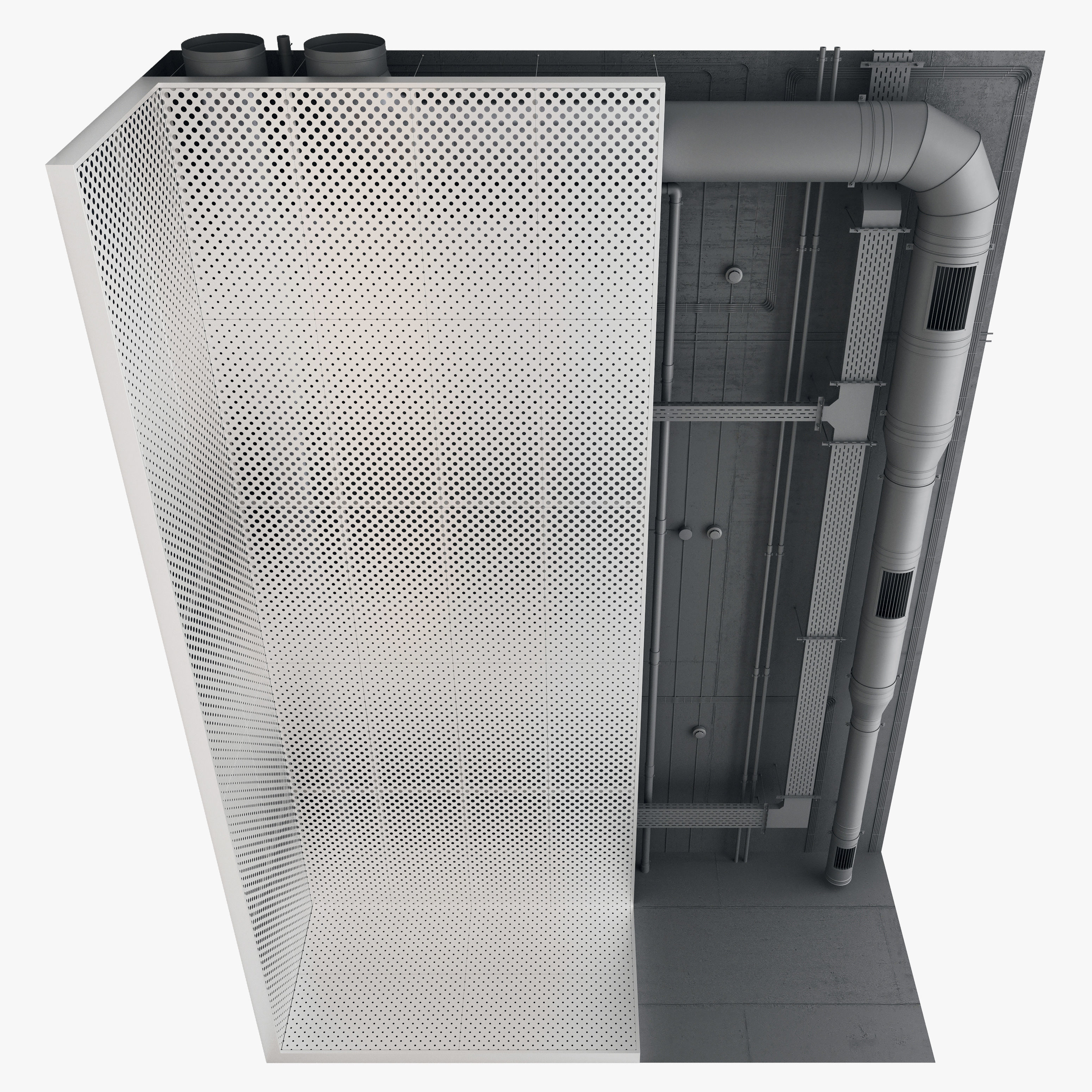 Decorative Ceiling Set 04 3D model_4