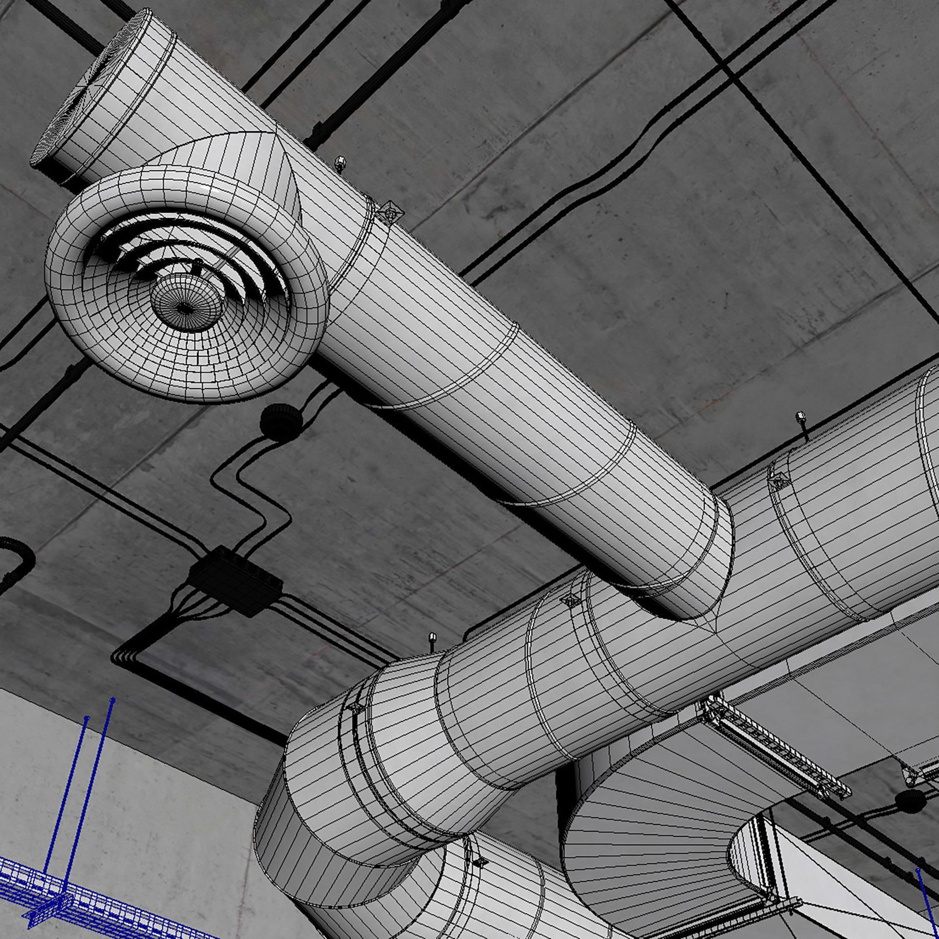 Decorative Ceiling Set 04 3D model_9