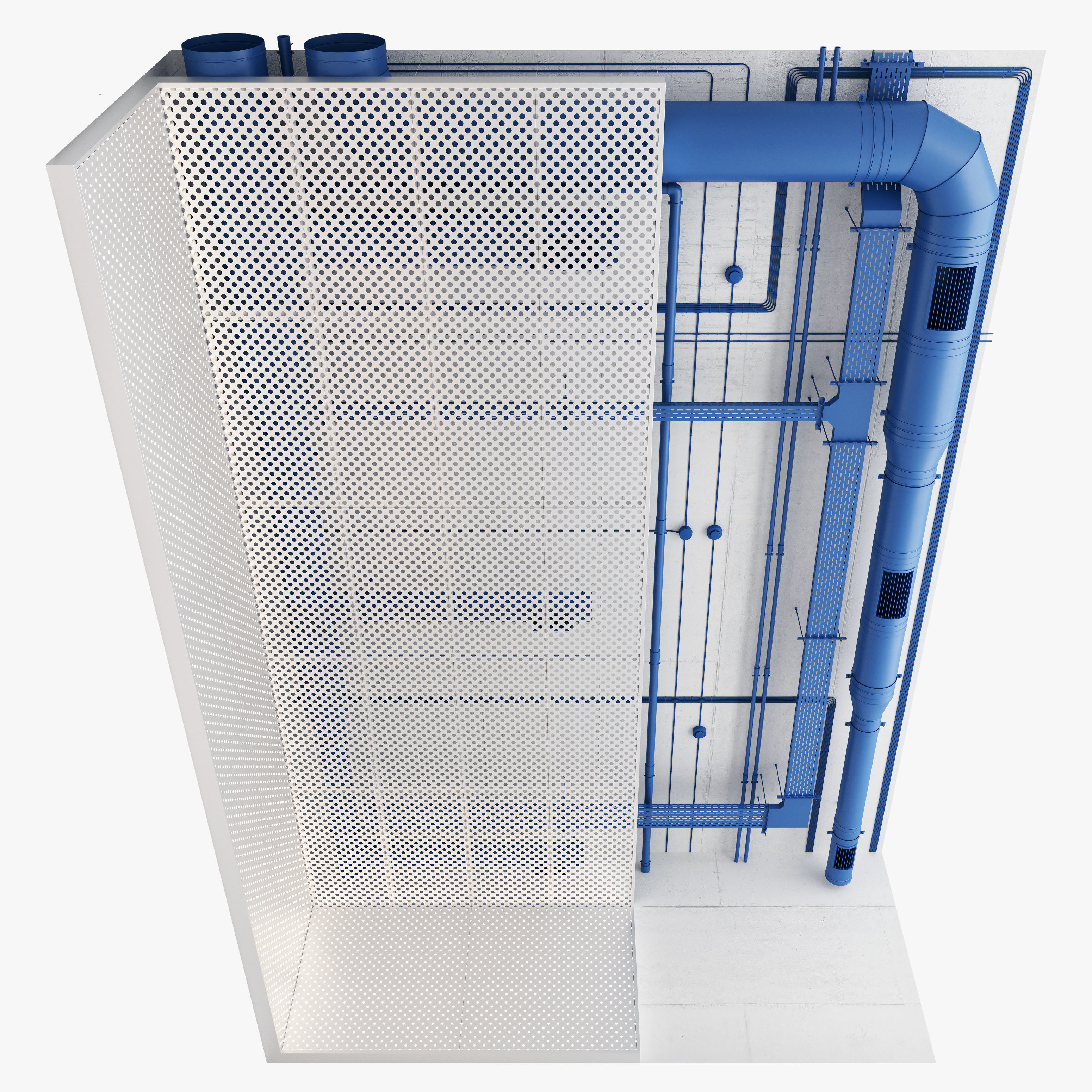 Decorative Ceiling Set 04 3D model_1