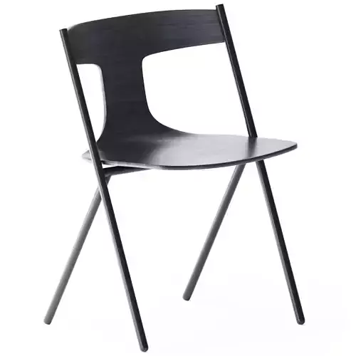 Wooden Chair Quadra by Viccarbe 3D model