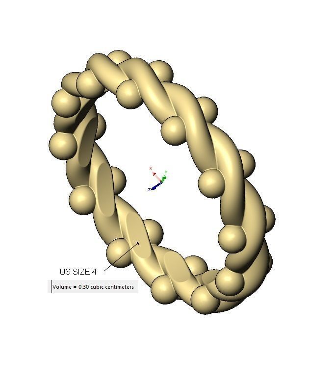 Twisted wire and beads ring US size 4to10 3D print model_16