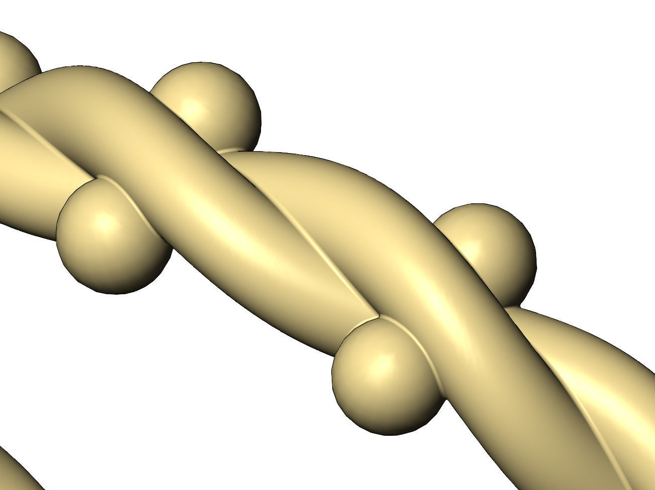 Twisted wire and beads ring US size 4to10 3D print model_5