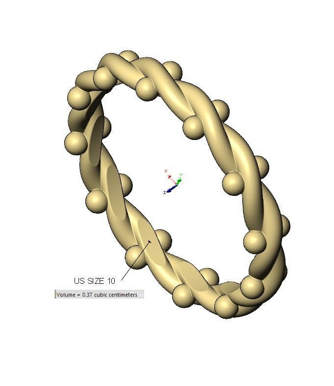 Twisted wire and beads ring US size 4to10 3D print model_17