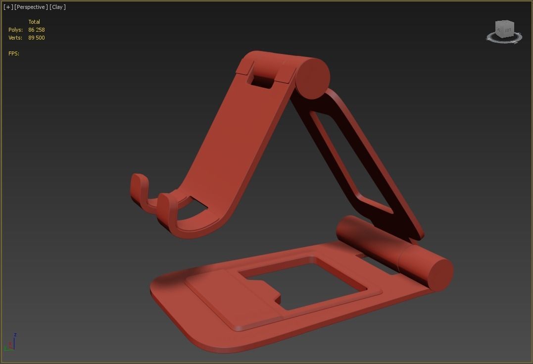 iPad holder iPhone holder 3D model_4