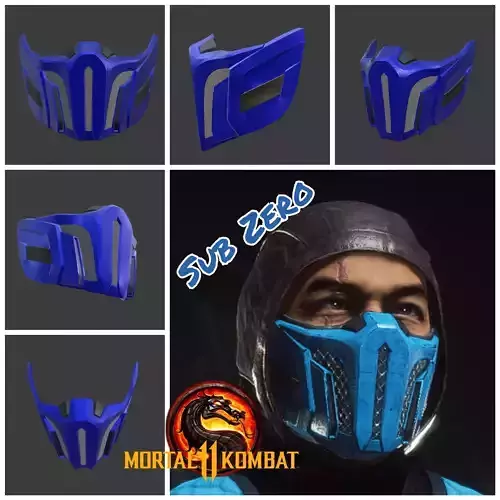 Sub Zero mask from Mortal Kombat 11 - Dao of Kuai Liang