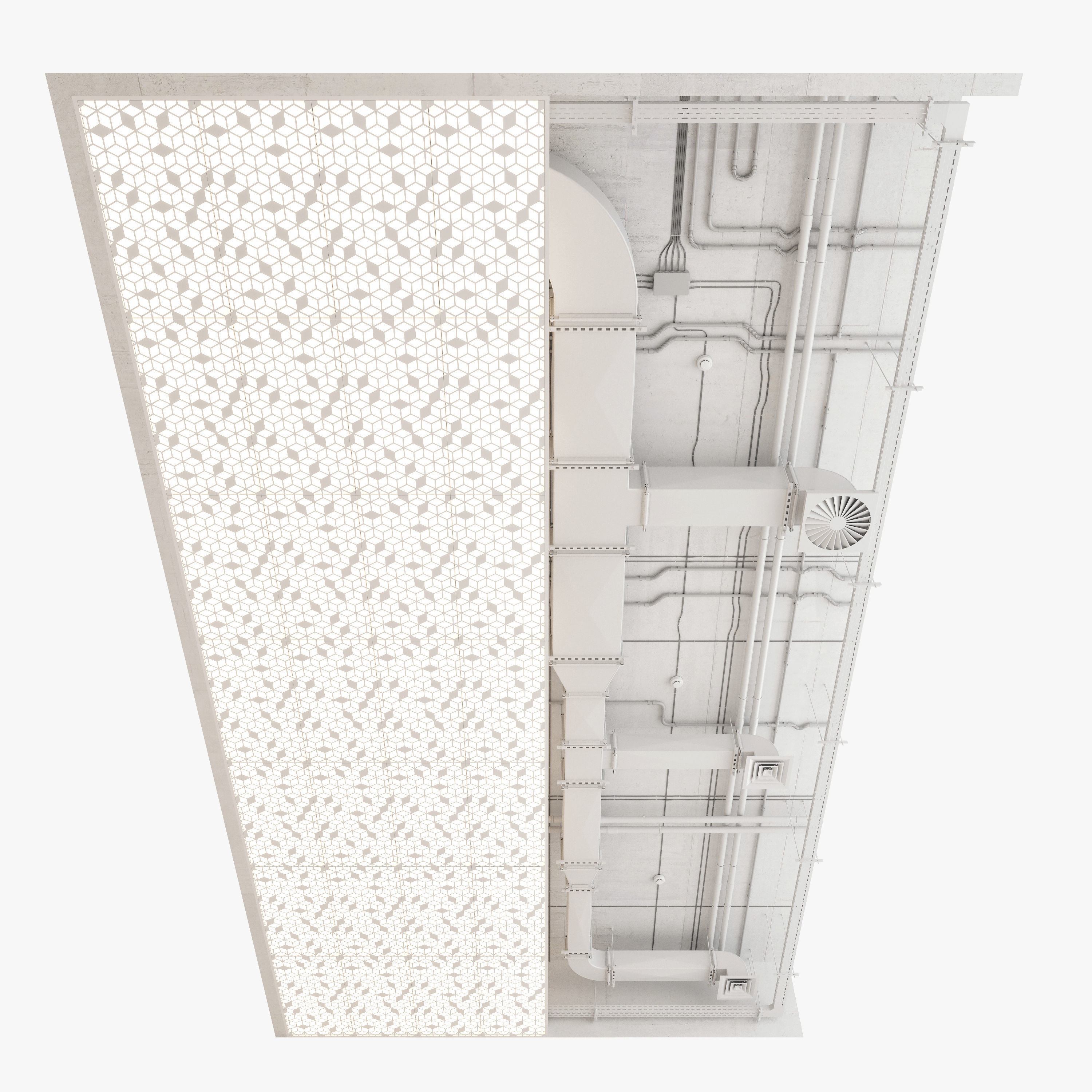 Decorative Ceiling Set 05 3D model_2