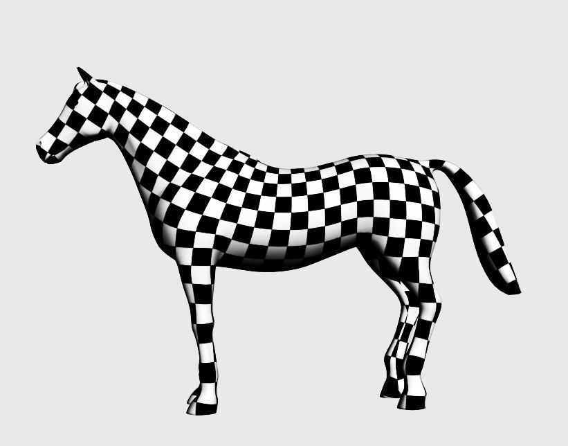 Horses full body Low-poly 3D model_11