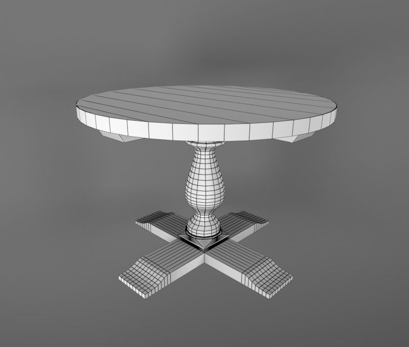 Melissa Round Table 3D model_1