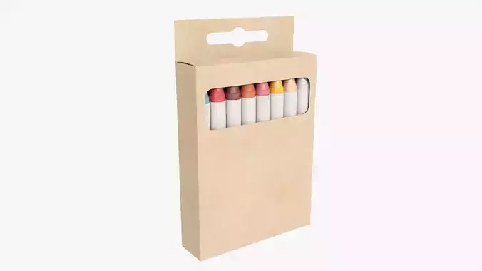 Crayons in a hanging box