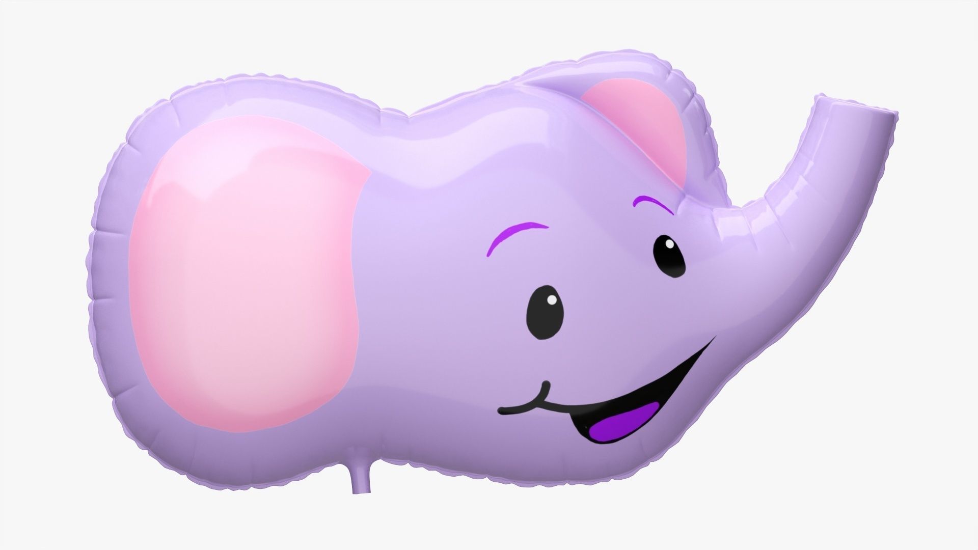 Foil decoration balloon 01 Elephant 3D model_4