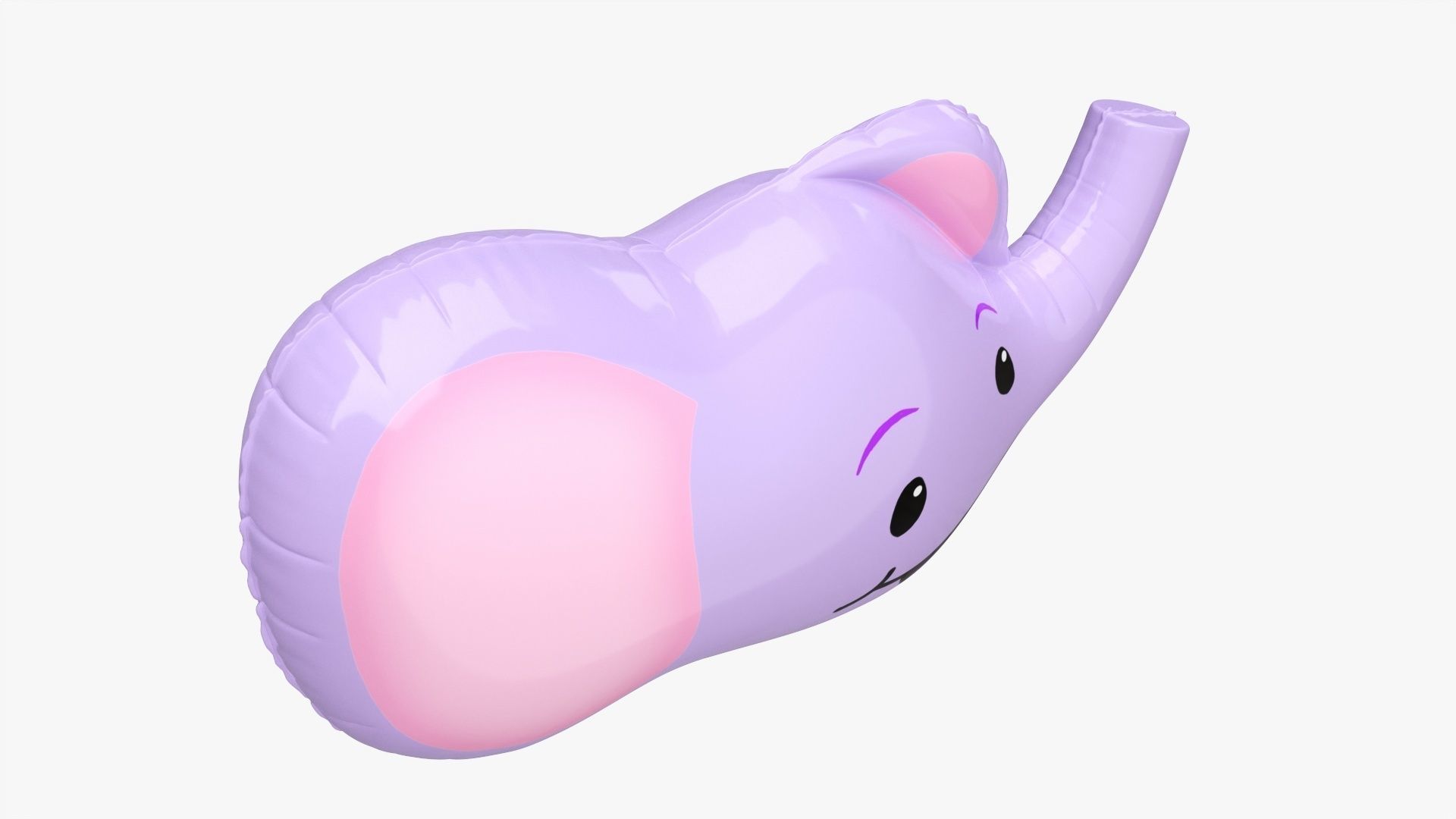 Foil decoration balloon 01 Elephant 3D model_3