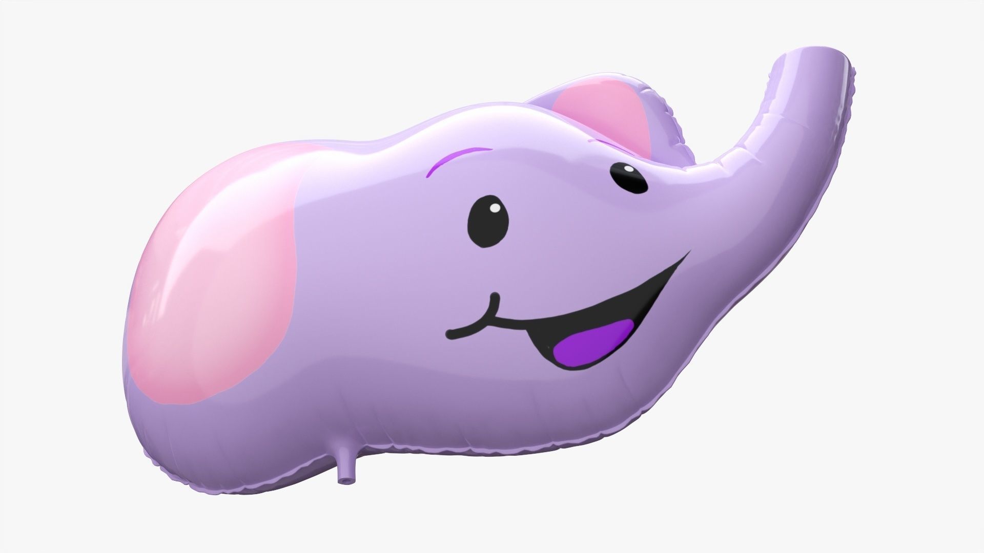 Foil decoration balloon 01 Elephant 3D model_2