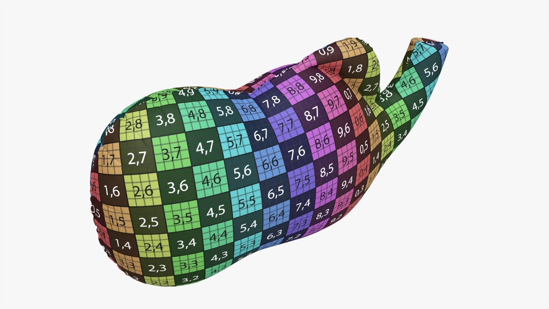 Foil decoration balloon 01 Elephant 3D model_12