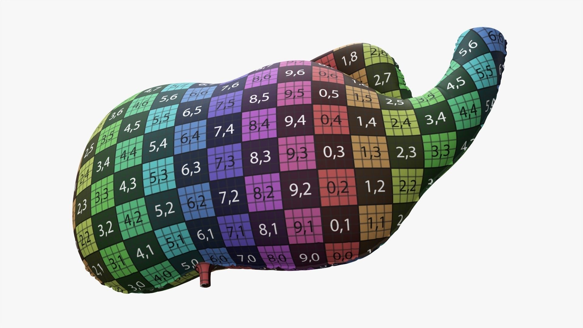 Foil decoration balloon 01 Elephant 3D model_11