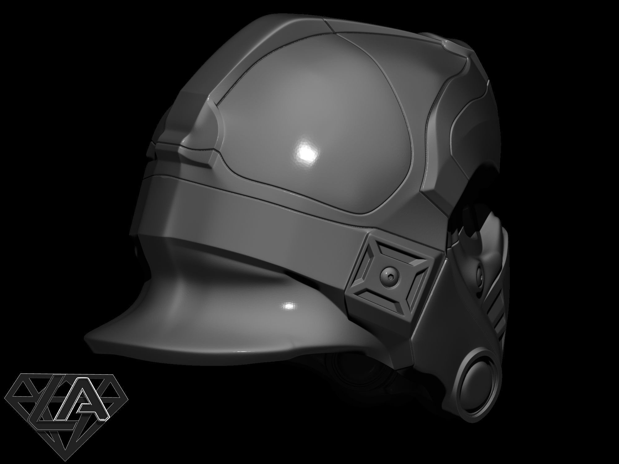 gears of war clayton carmine custom helmet  3D print model_13