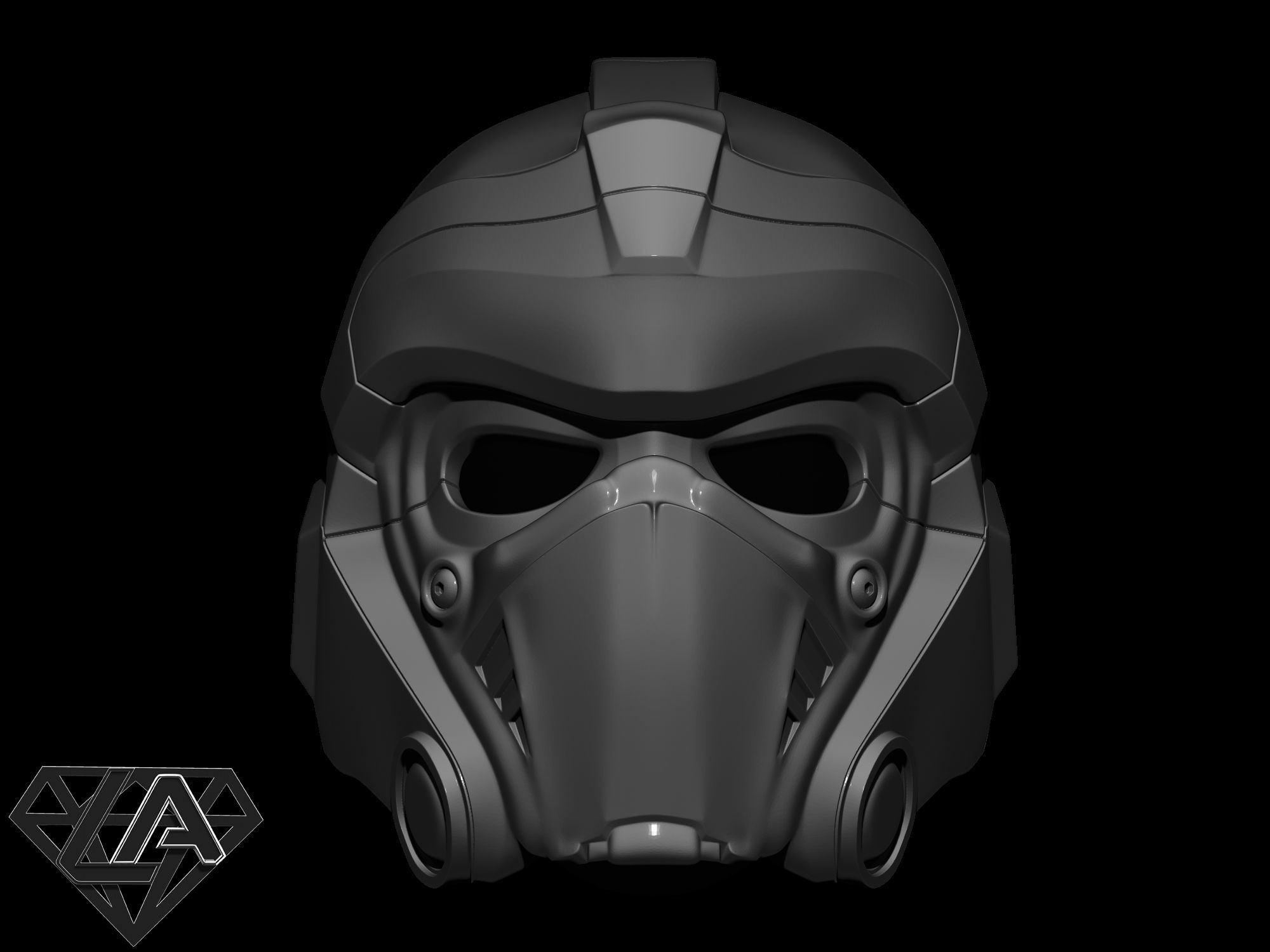 gears of war clayton carmine custom helmet  3D print model_1