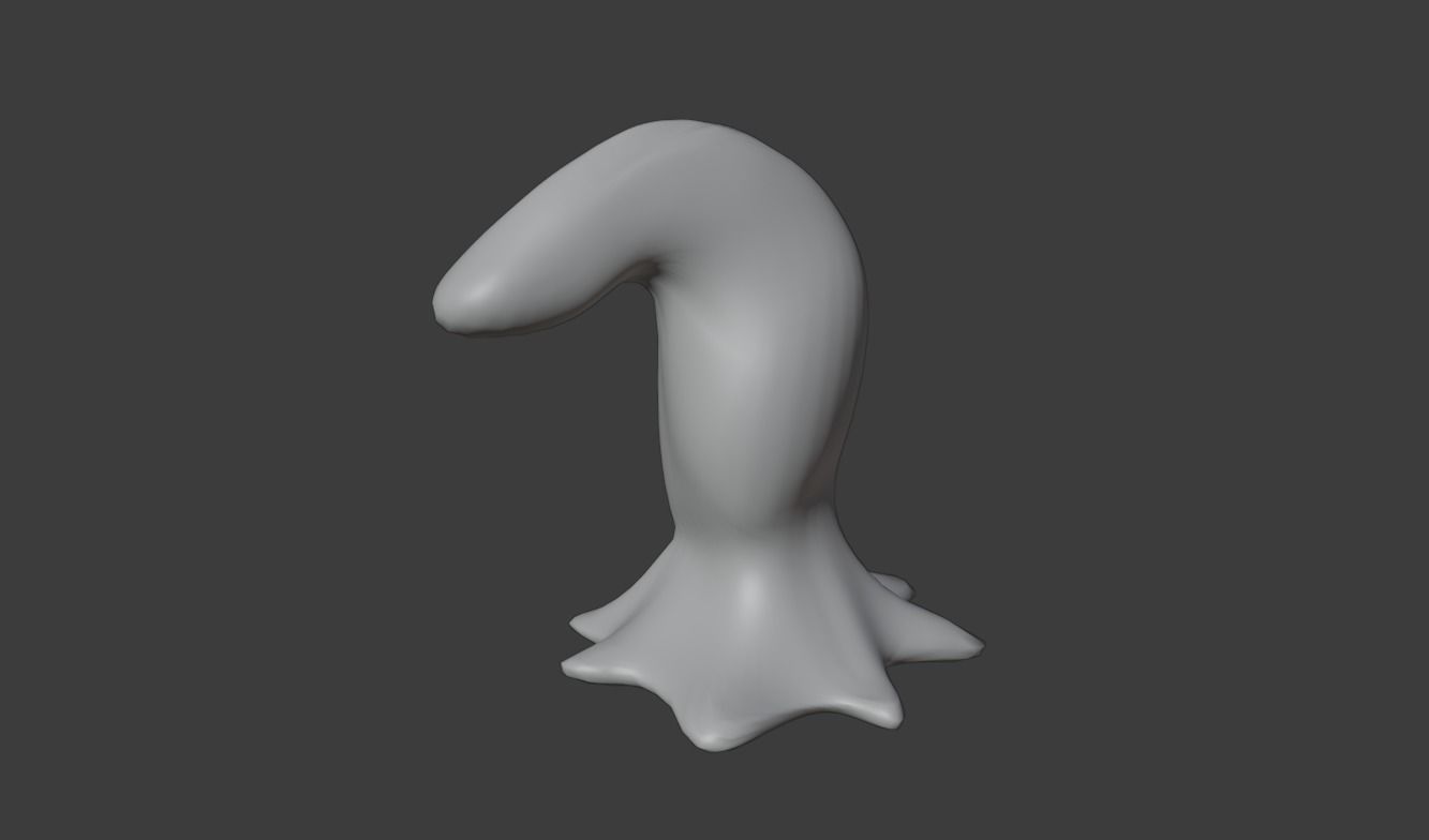 Slime Monster  Low-poly 3D model_17