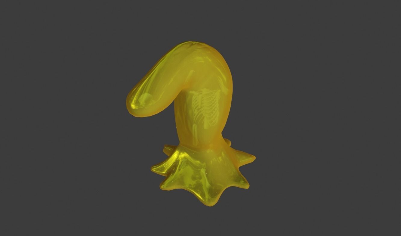 Slime Monster  Low-poly 3D model_14