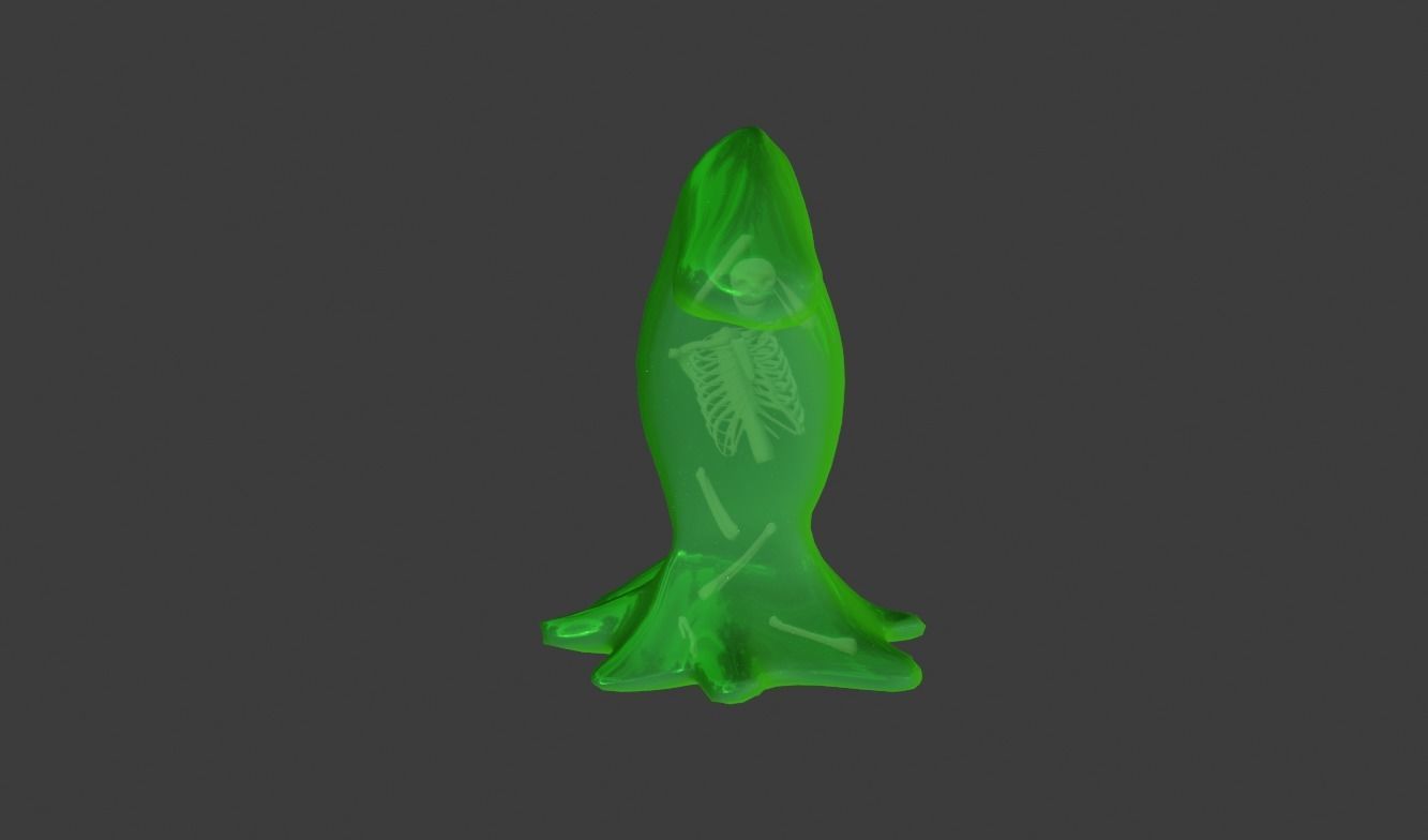 Slime Monster  Low-poly 3D model_11