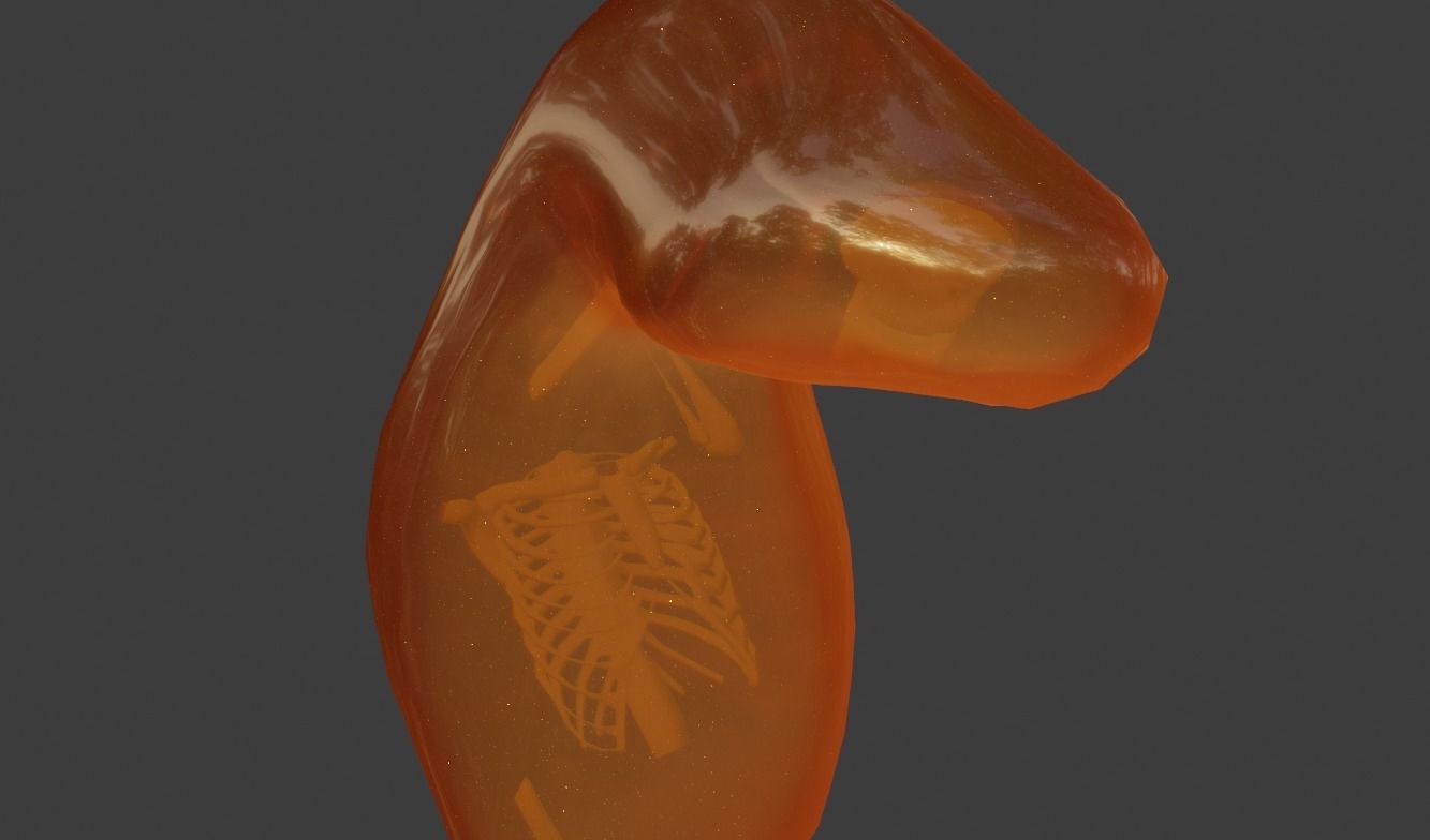 Slime Monster  Low-poly 3D model_3