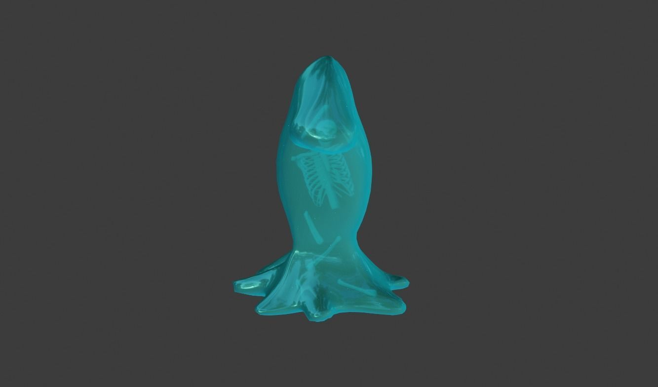 Slime Monster  Low-poly 3D model_13