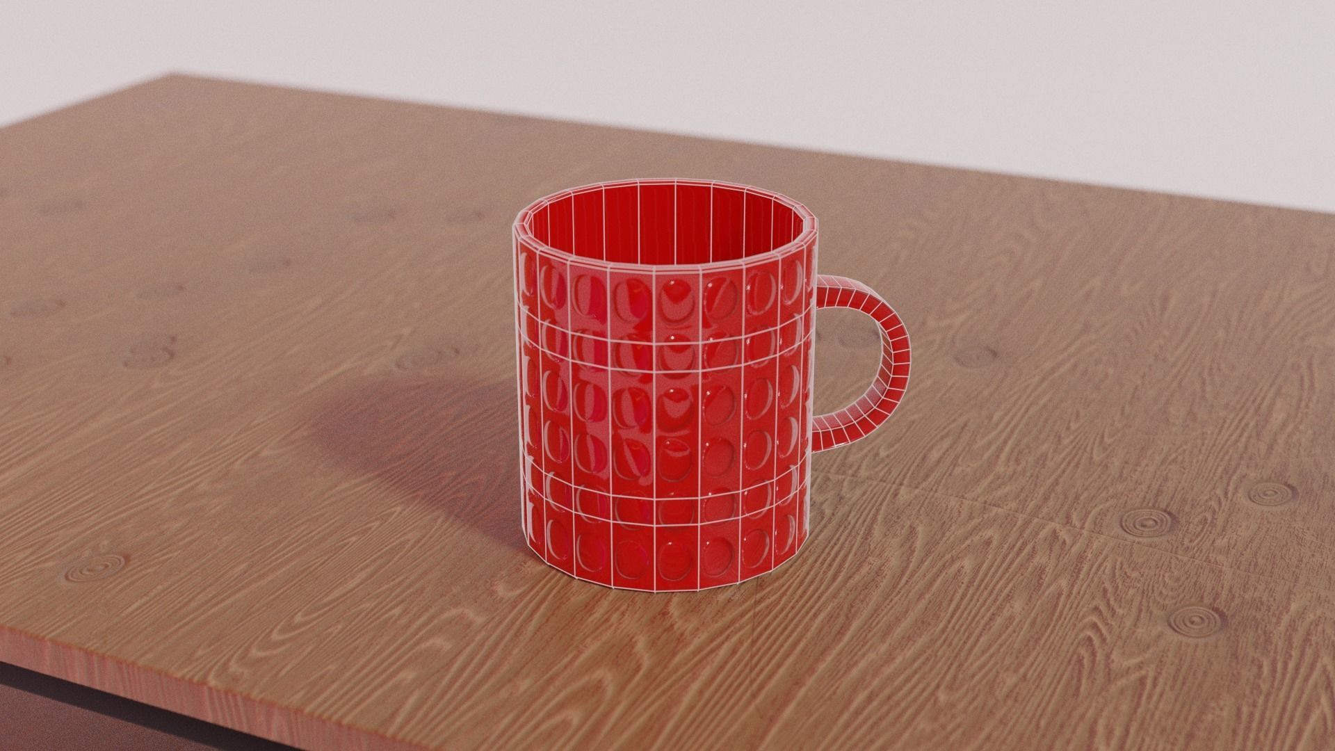Coffee Mug Low-poly 3D model_3