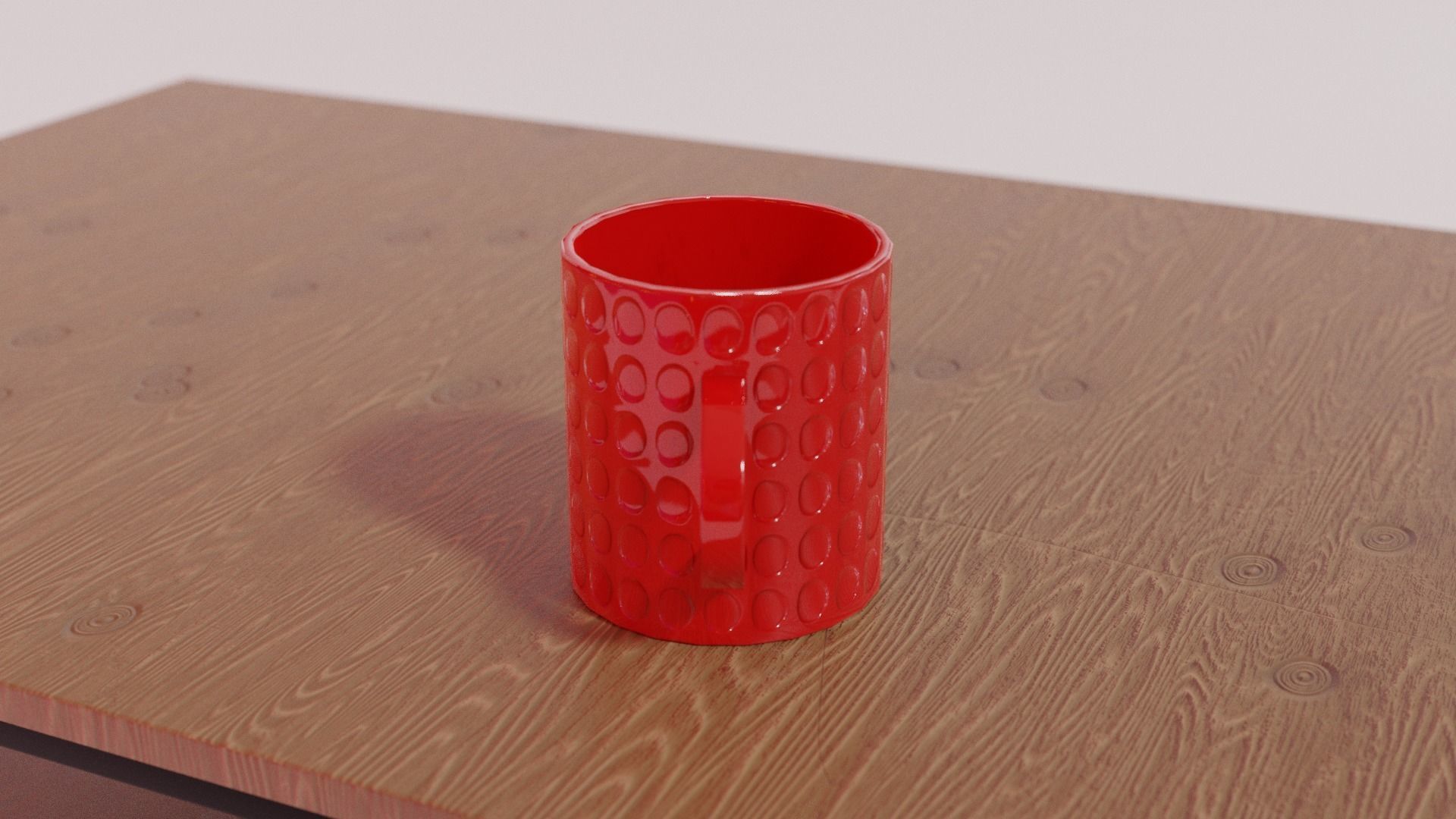 Coffee Mug Low-poly 3D model_1