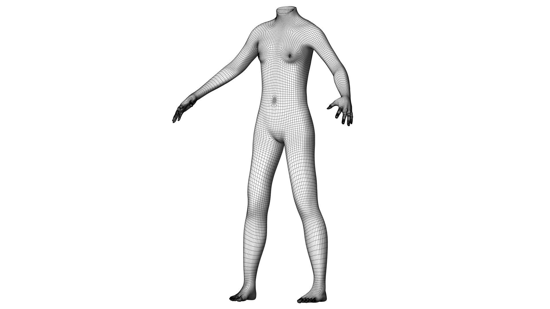 Character 13 High and Low-poly -  Body male 3D model_3