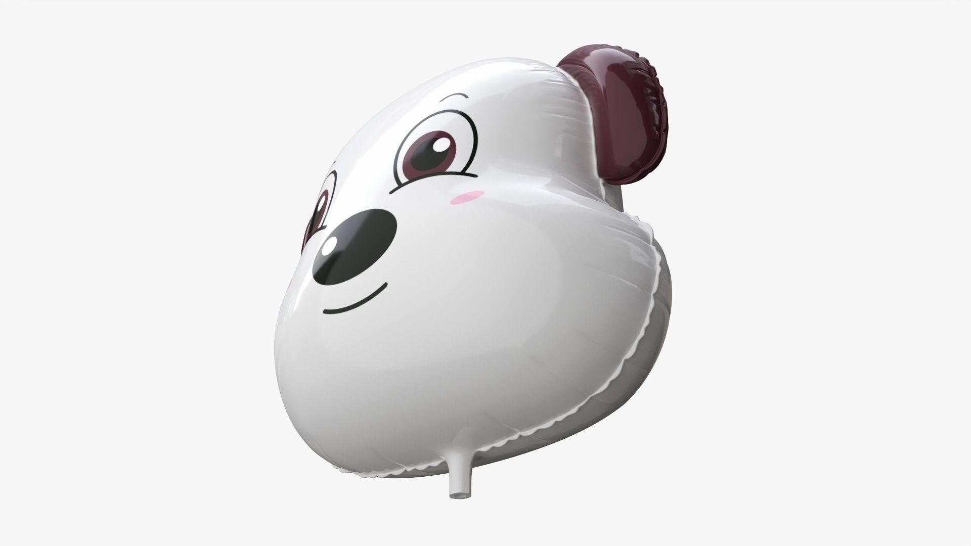 Foil decoration balloon 02 Dog 3D model_1