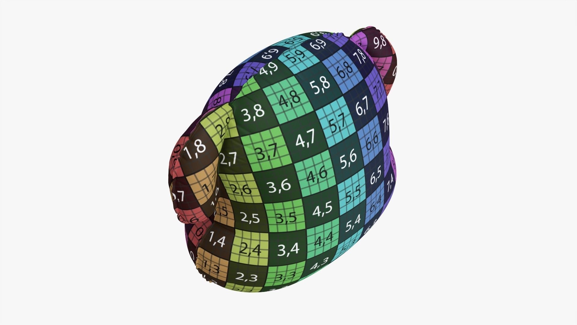 Foil decoration balloon 02 Dog 3D model_11