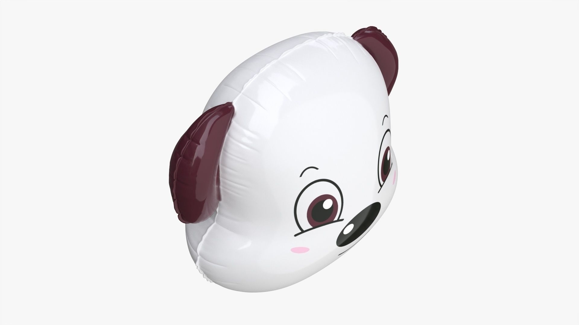 Foil decoration balloon 02 Dog 3D model_2