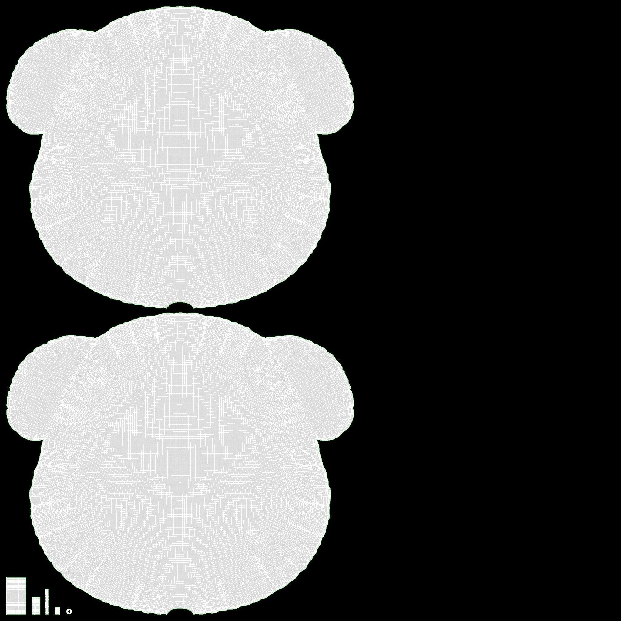 Foil decoration balloon 02 Dog 3D model_12