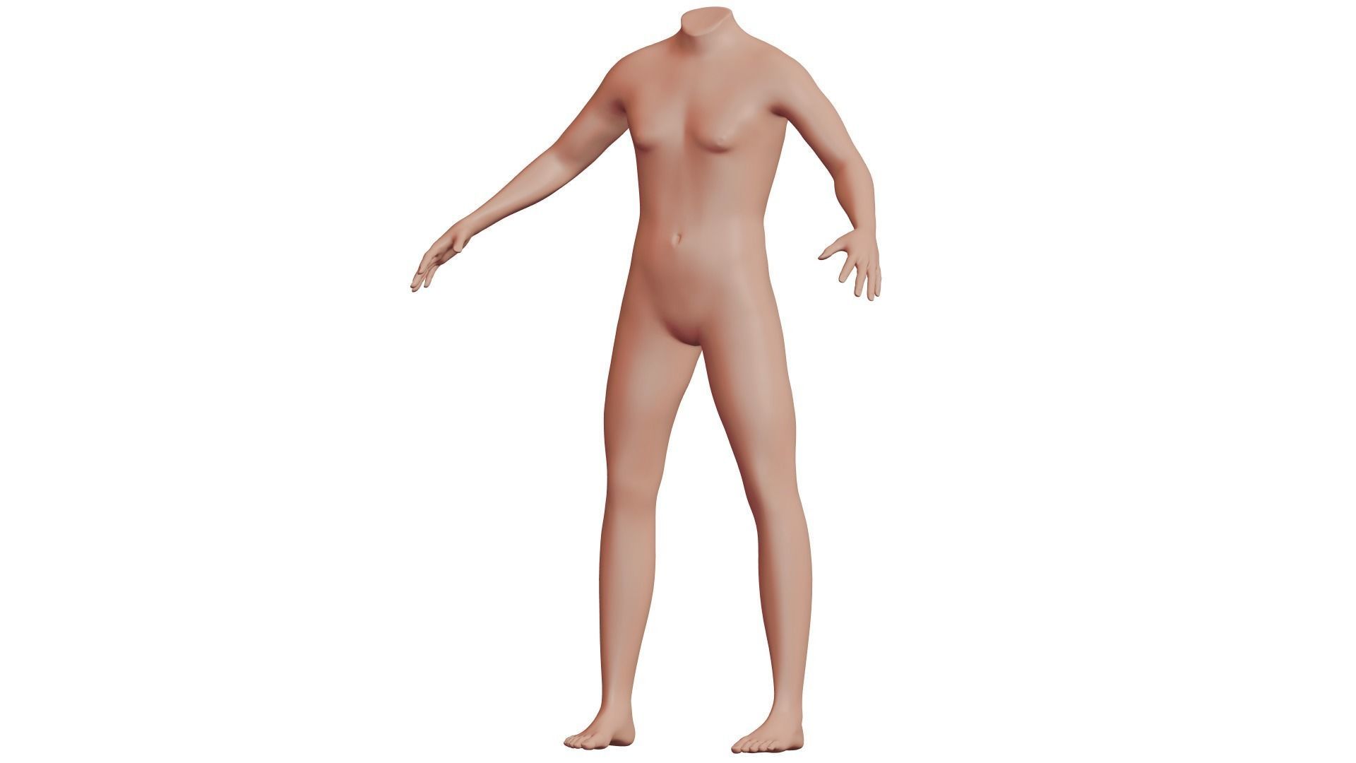 Character 14 High and Low-poly - Body male 3D model_2