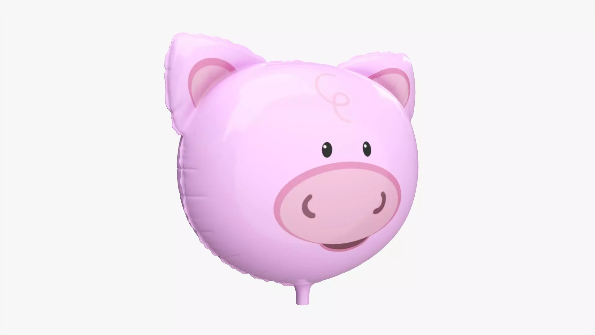 Foil decoration balloon 03 Pig 3D model_0