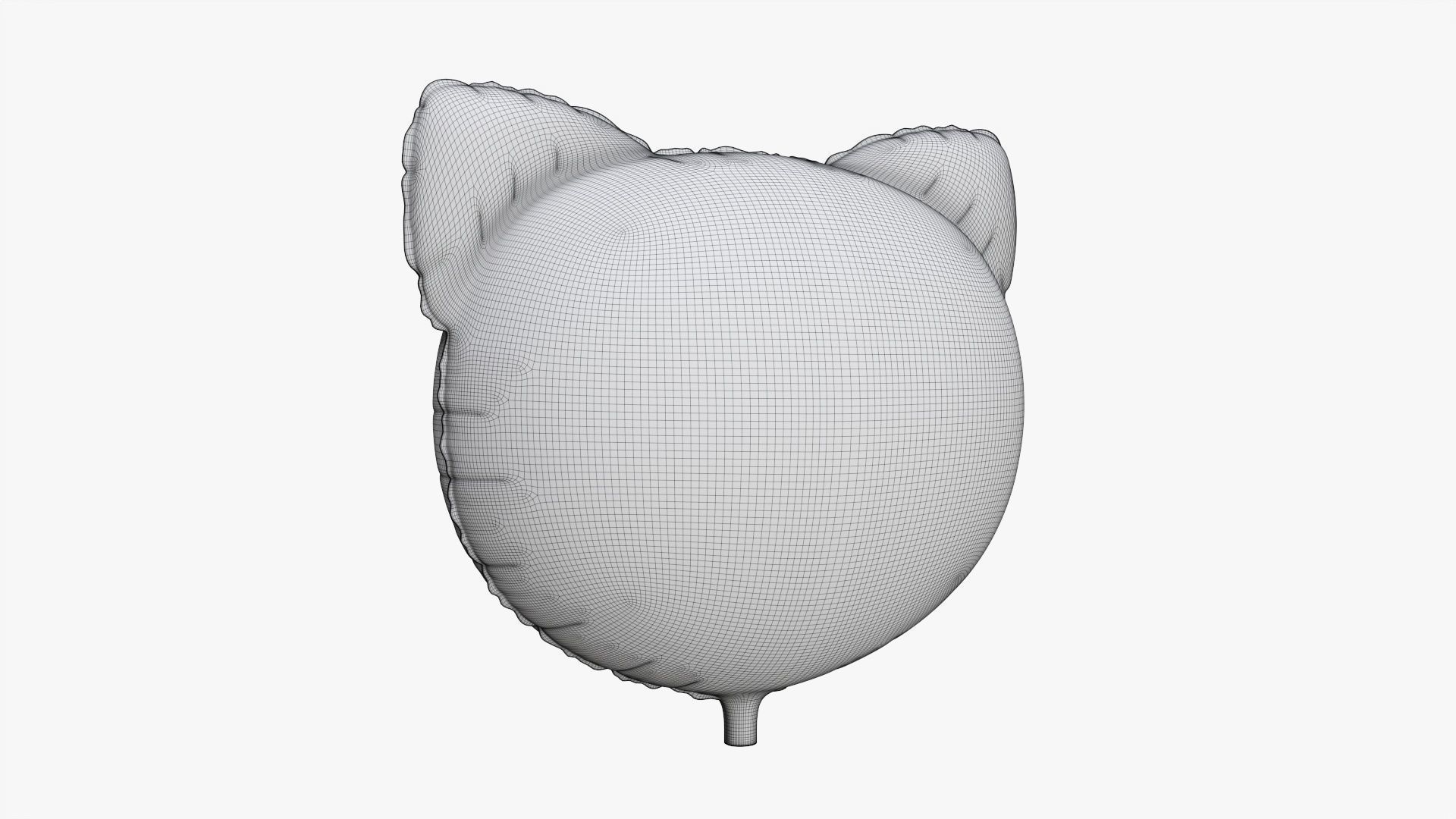 Foil decoration balloon 03 Pig 3D model_6