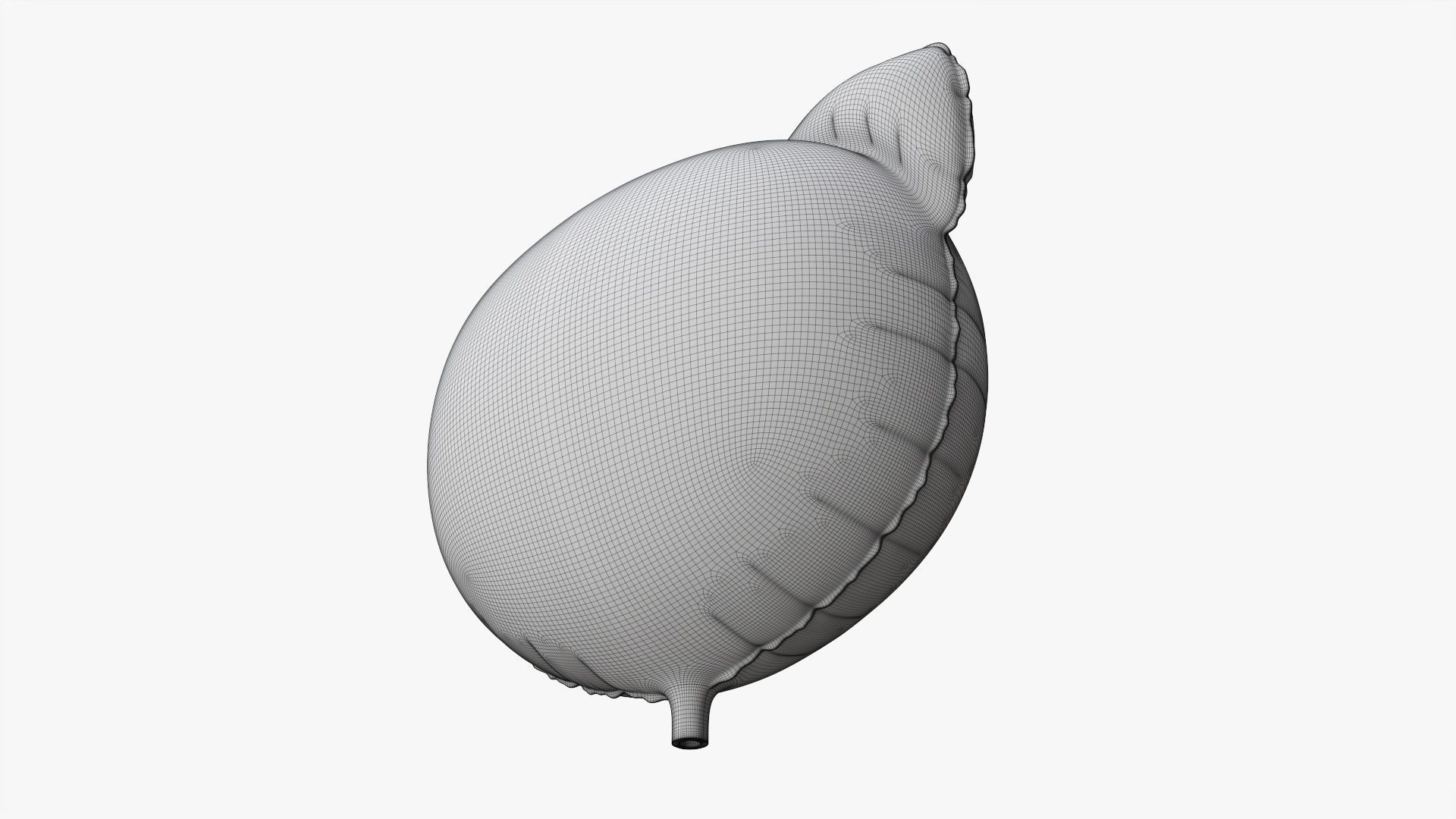 Foil decoration balloon 03 Pig 3D model_7