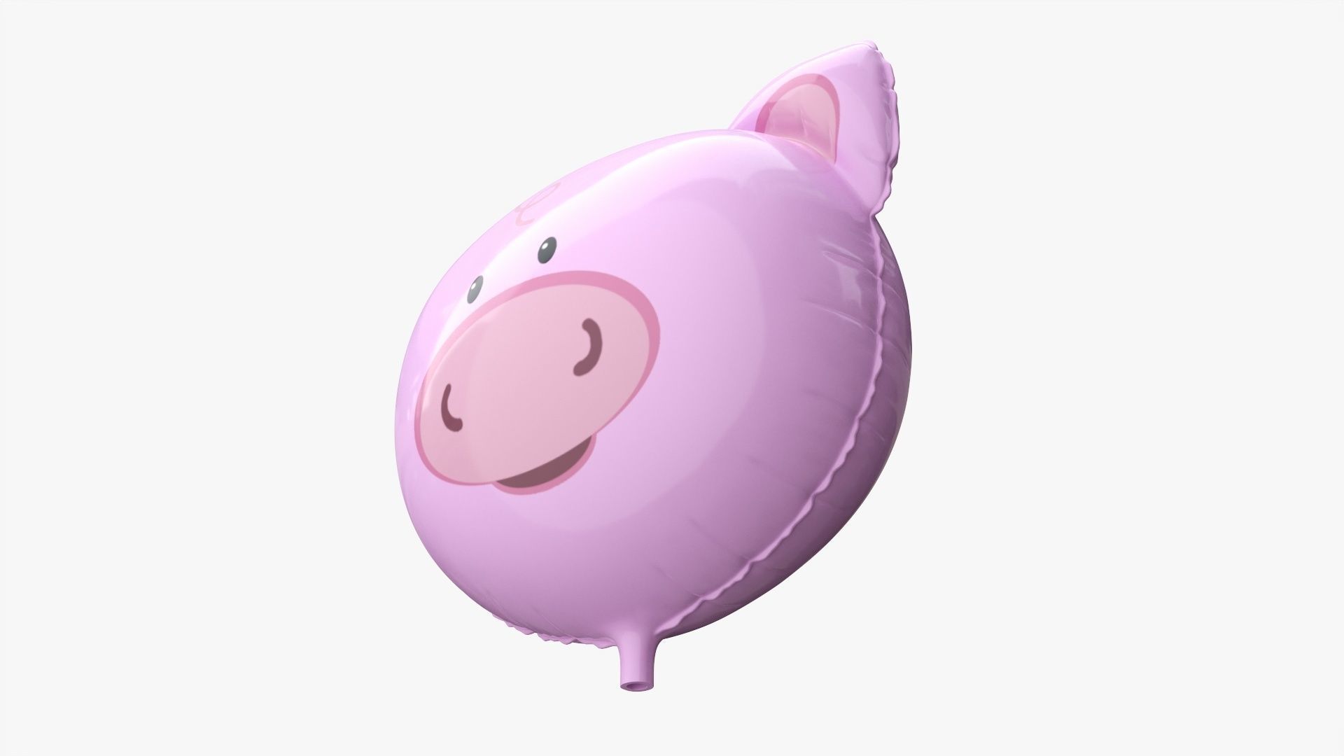 Foil decoration balloon 03 Pig 3D model_1