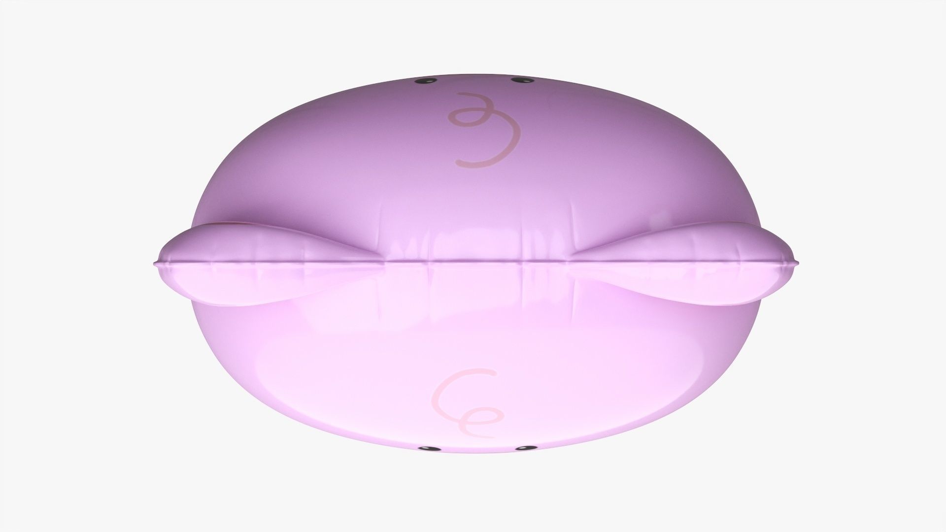 Foil decoration balloon 03 Pig 3D model_5