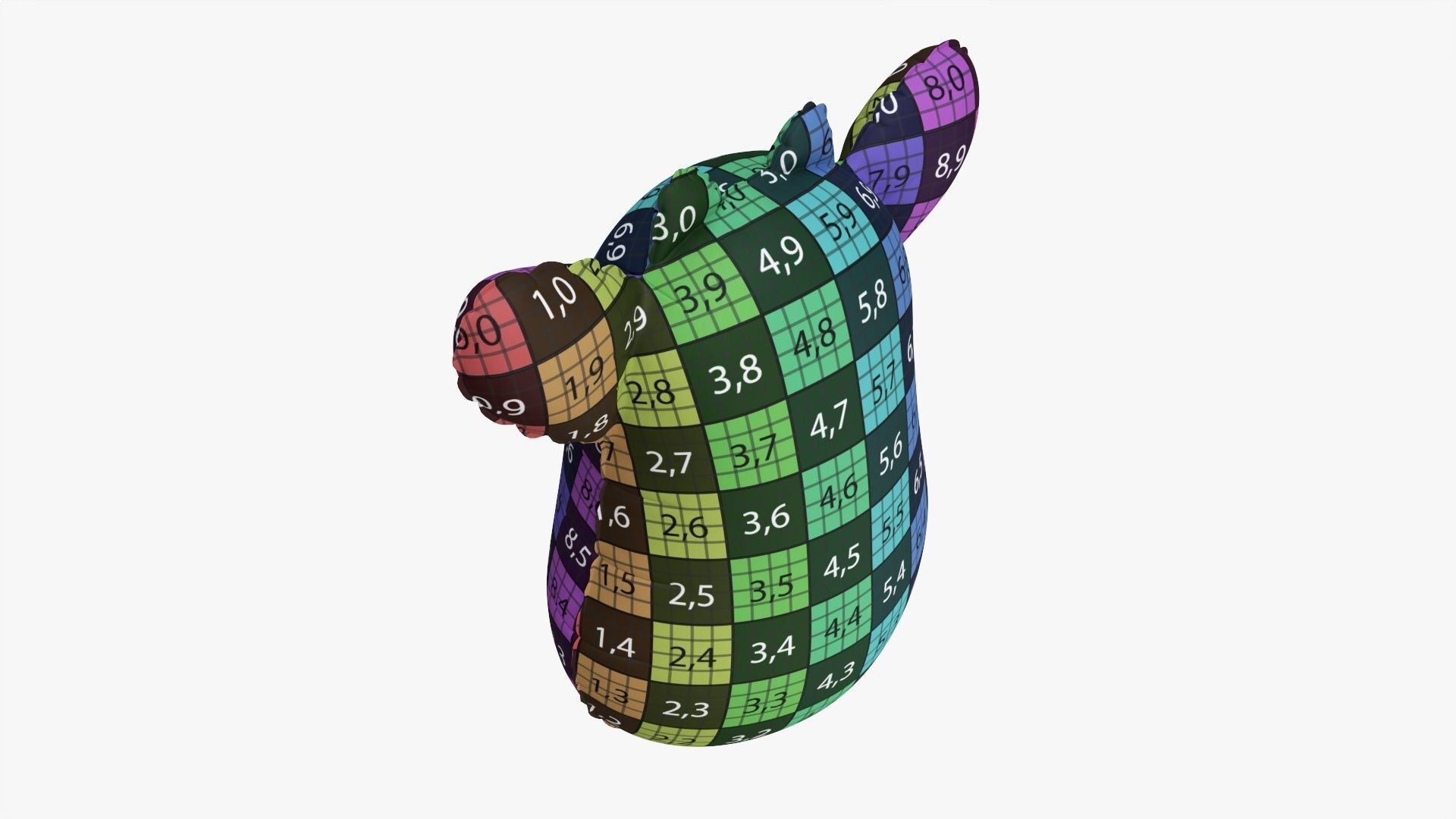 Foil decoration balloon 04 Giraffe 3D model_11