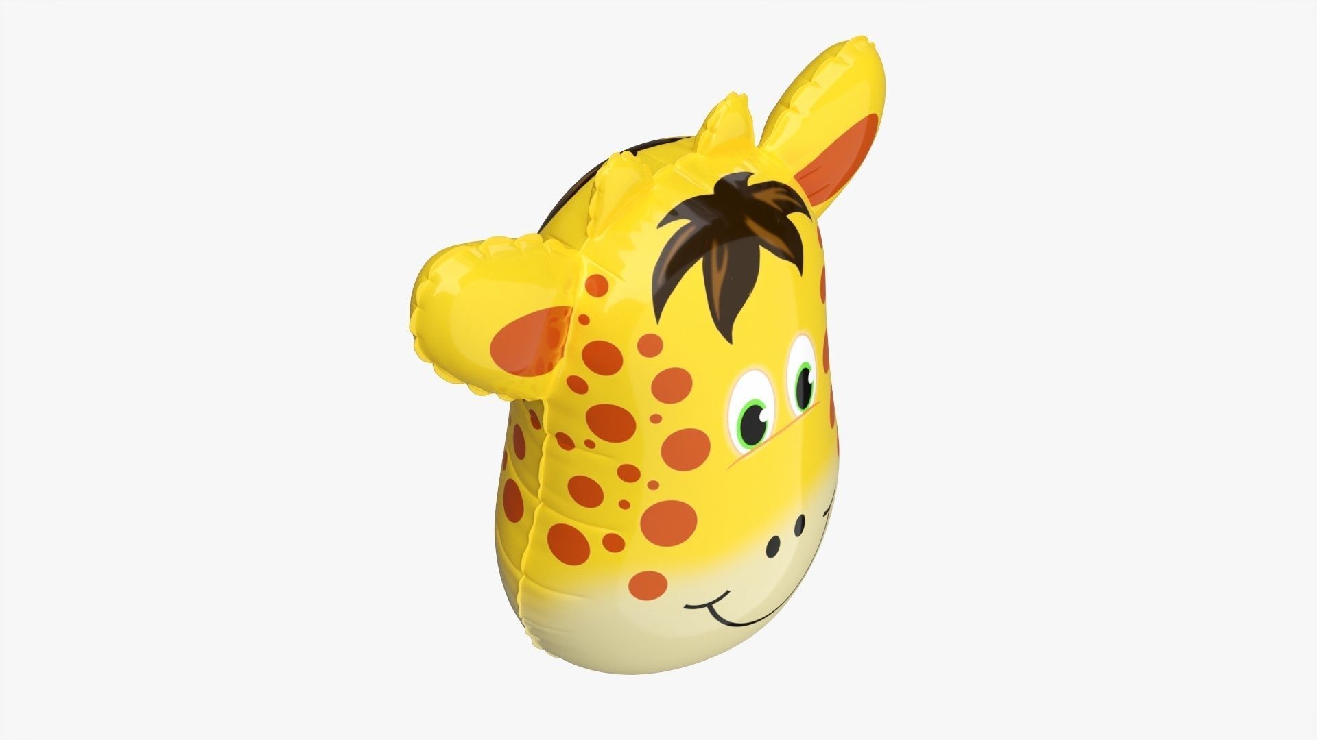 Foil decoration balloon 04 Giraffe 3D model_2
