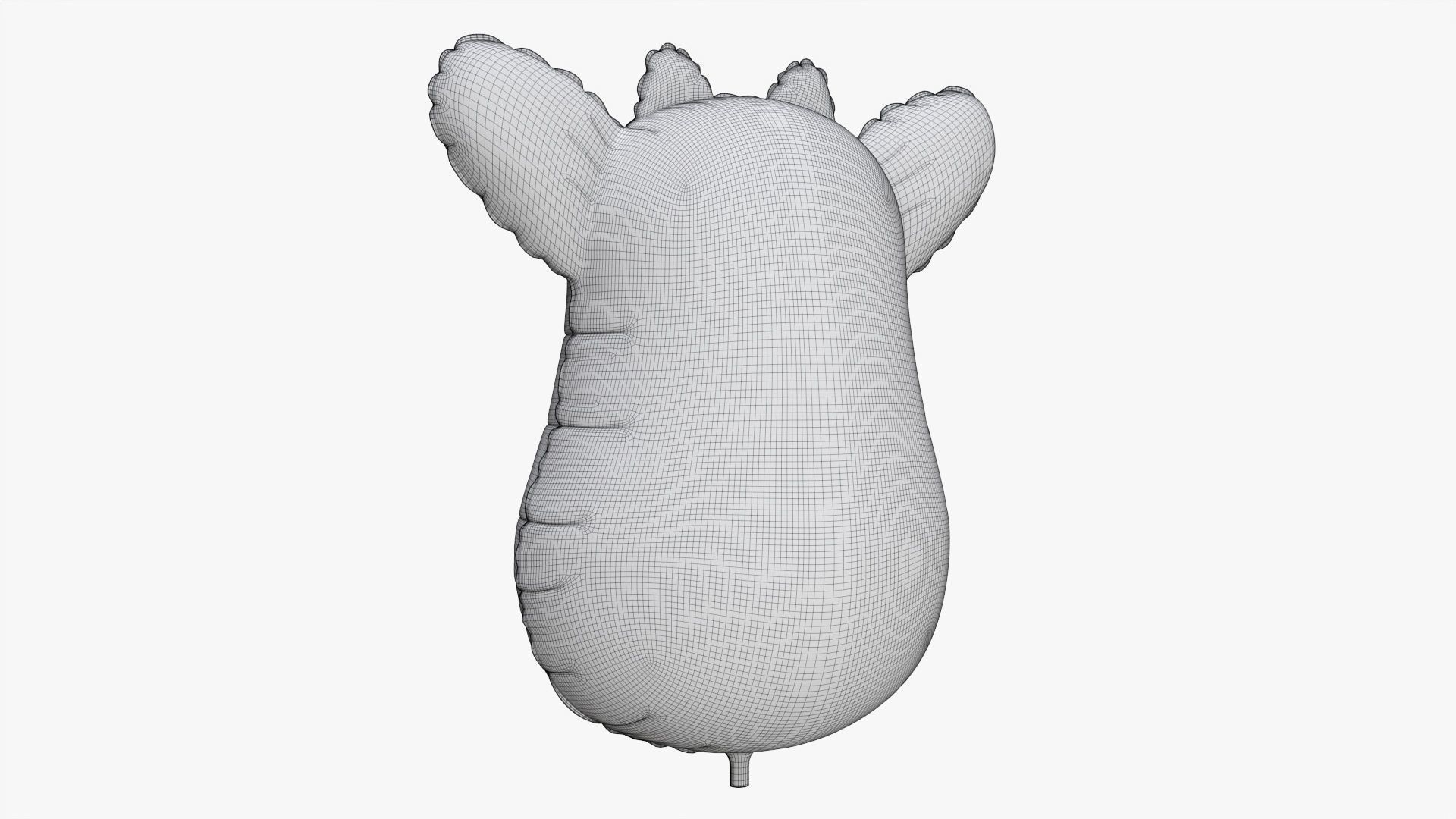 Foil decoration balloon 04 Giraffe 3D model_6