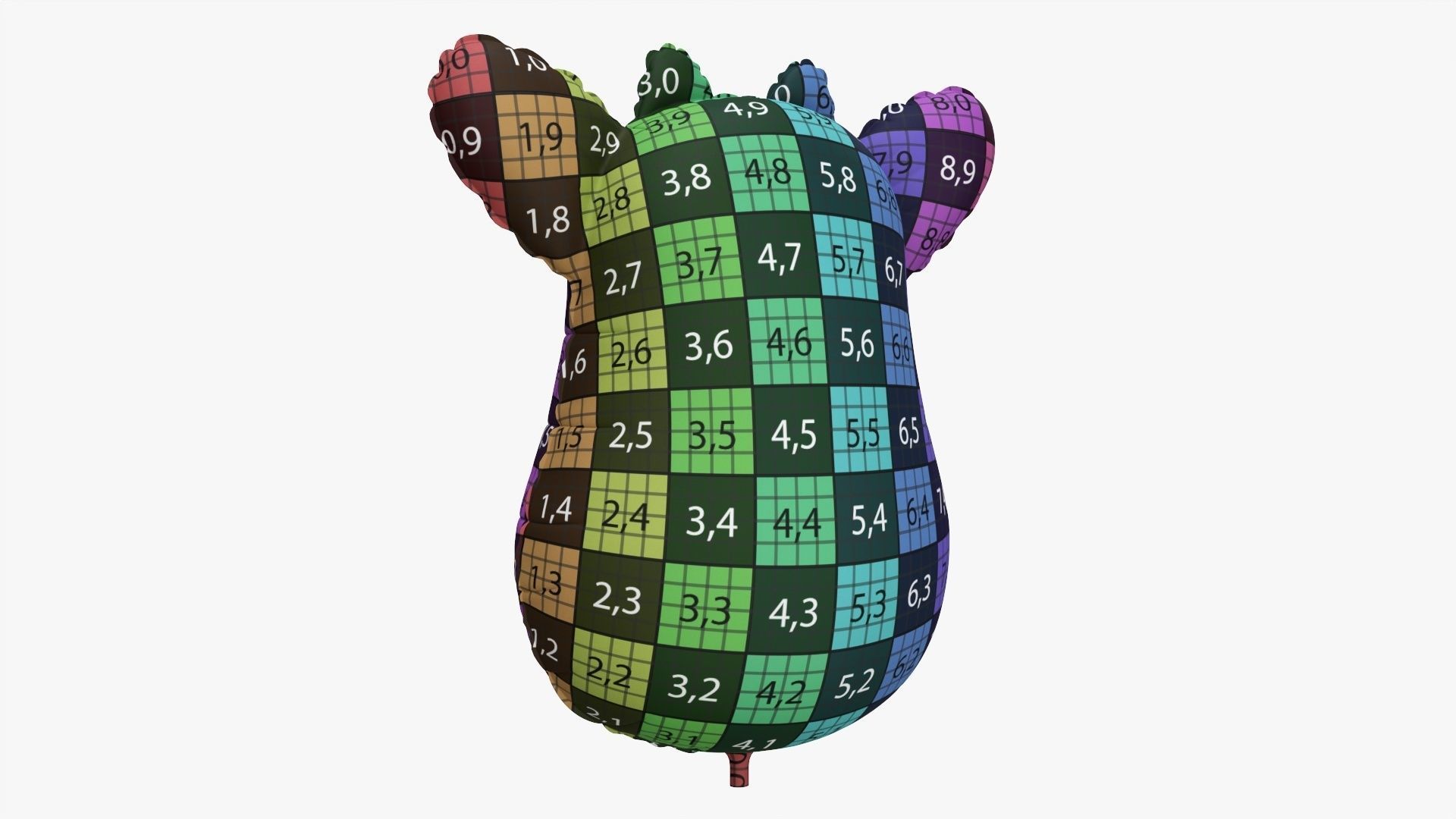 Foil decoration balloon 04 Giraffe 3D model_9