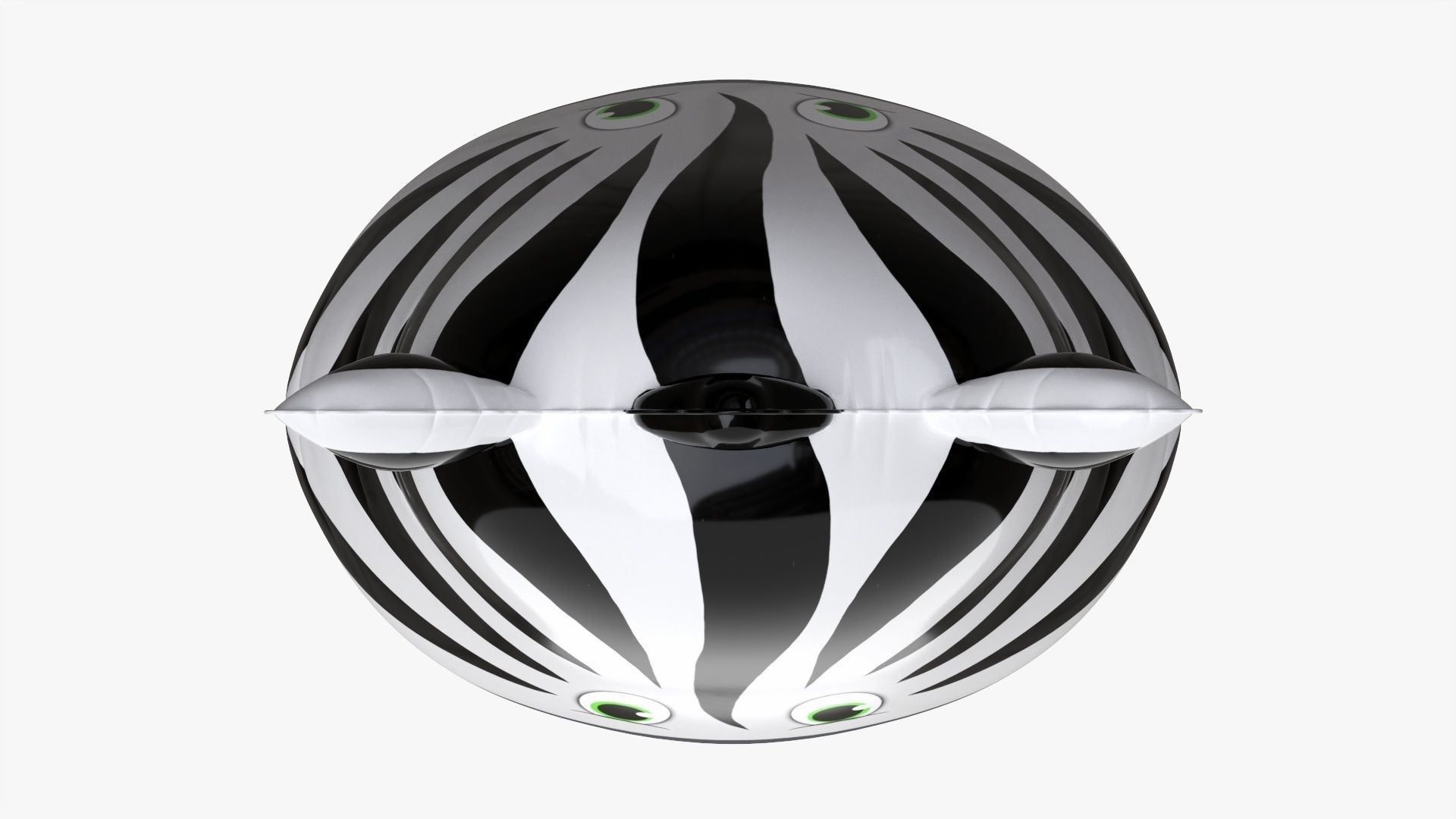 Foil decoration balloon 05 Zebra 3D model_5
