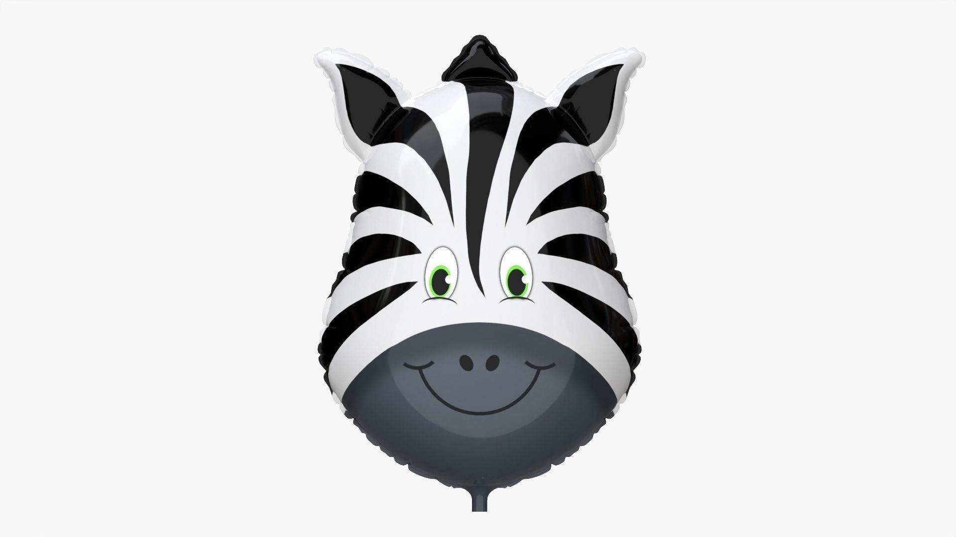 Foil decoration balloon 05 Zebra 3D model_3