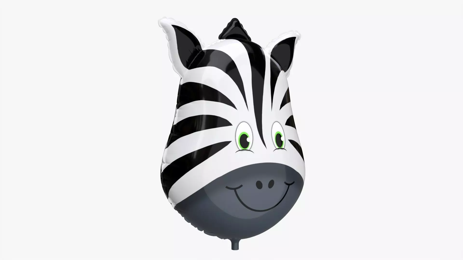 Foil decoration balloon 05 Zebra 3D model_0