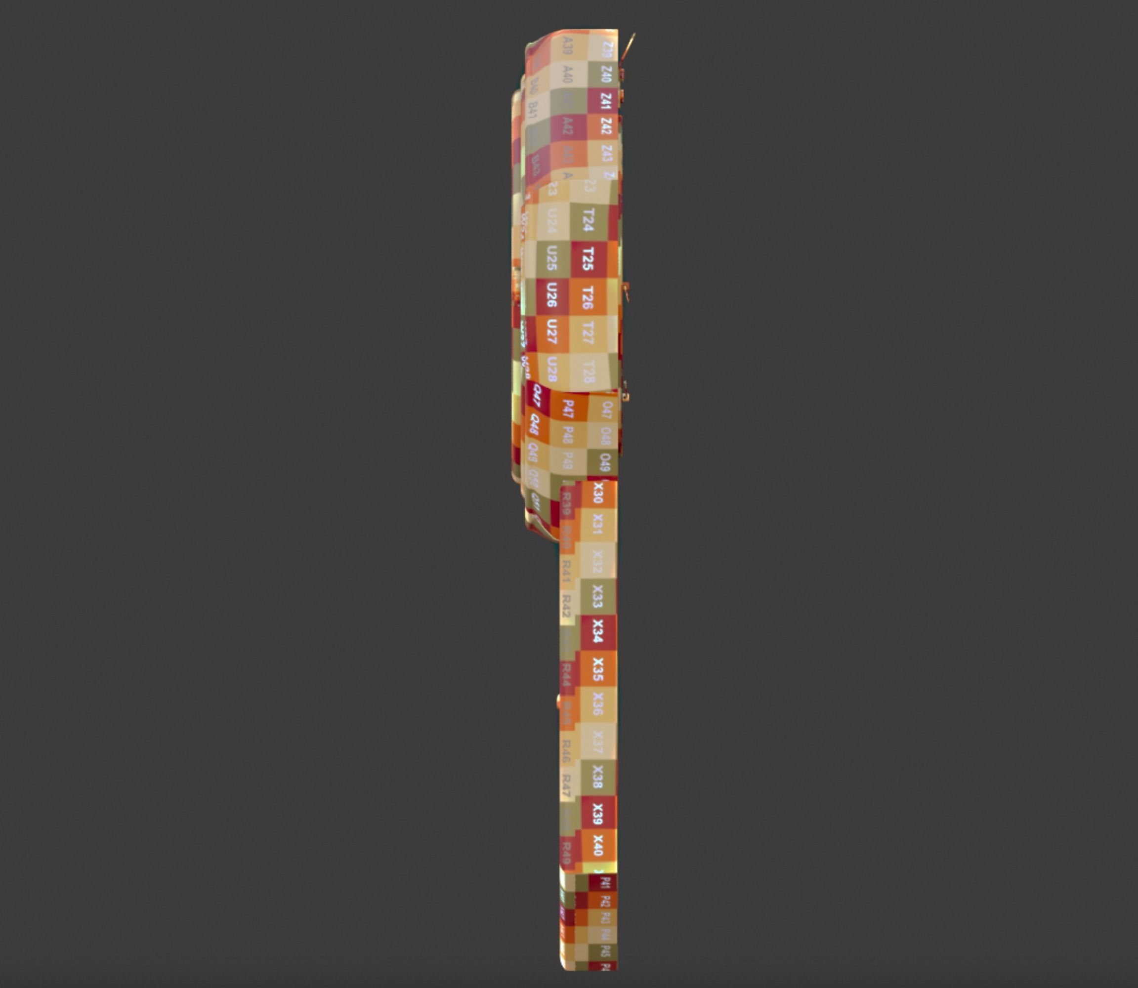 Vintage wall clock 3D model_7