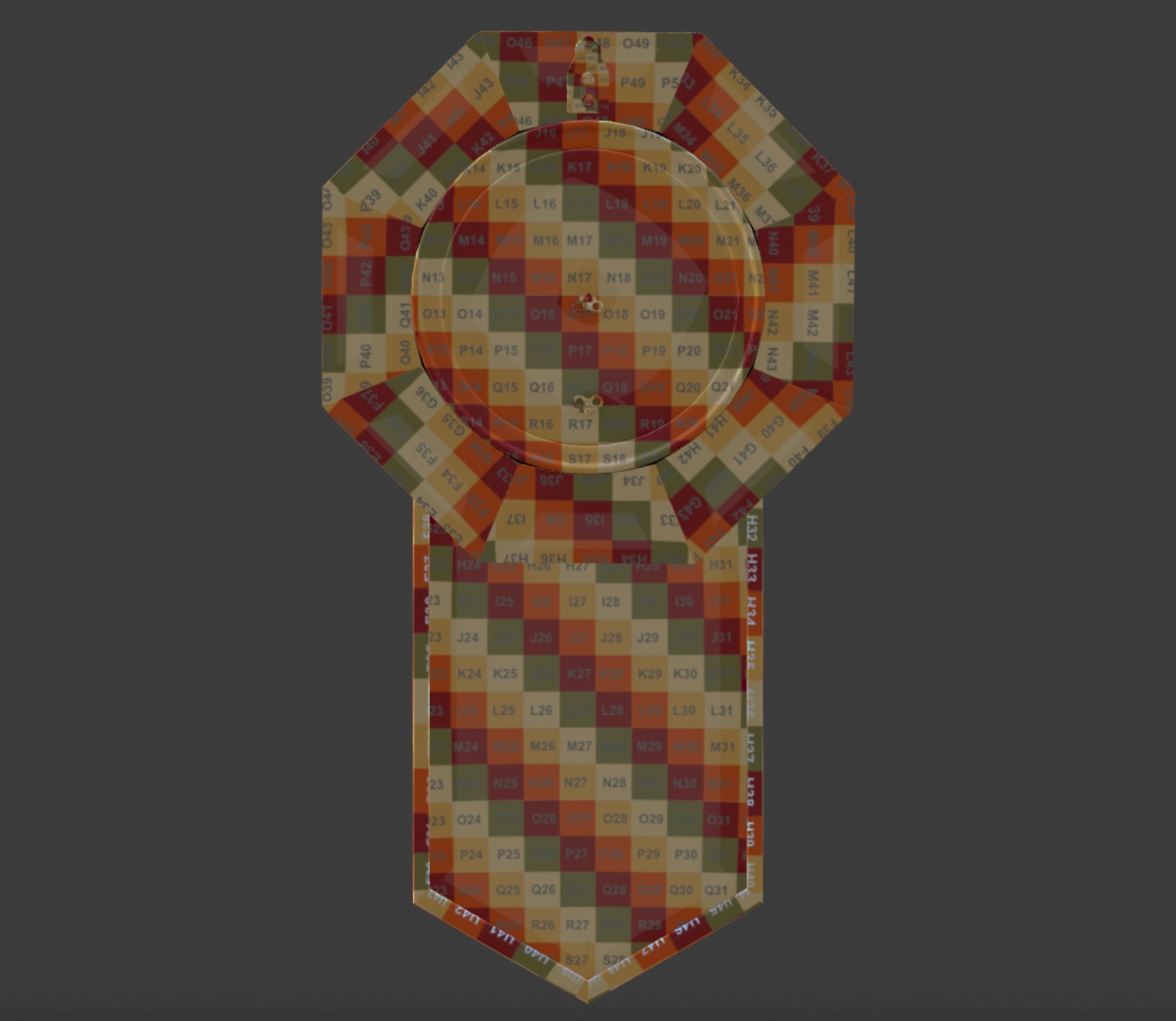 Vintage wall clock 3D model_11