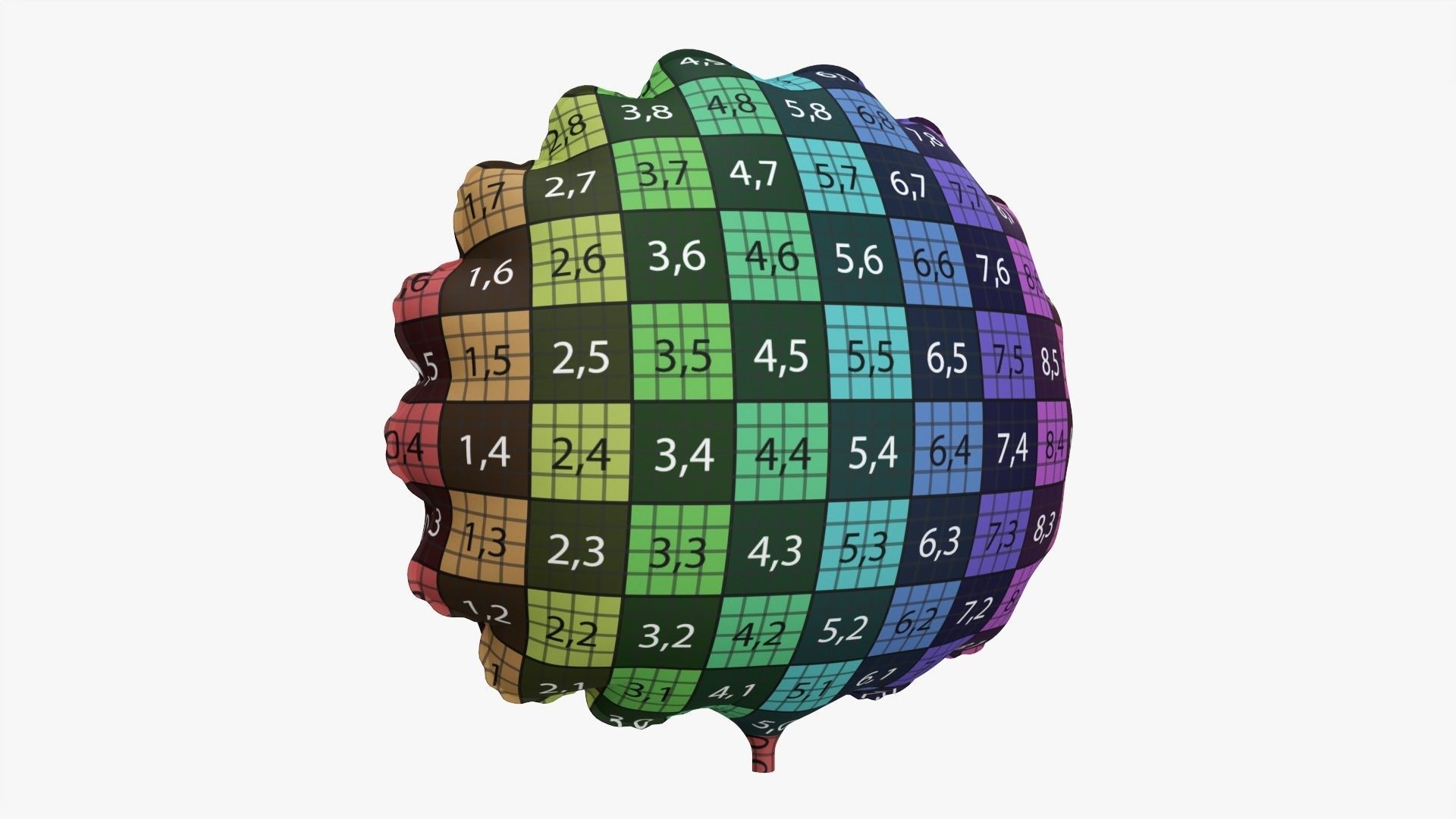 Foil decoration balloon 07 Lion 3D model_9